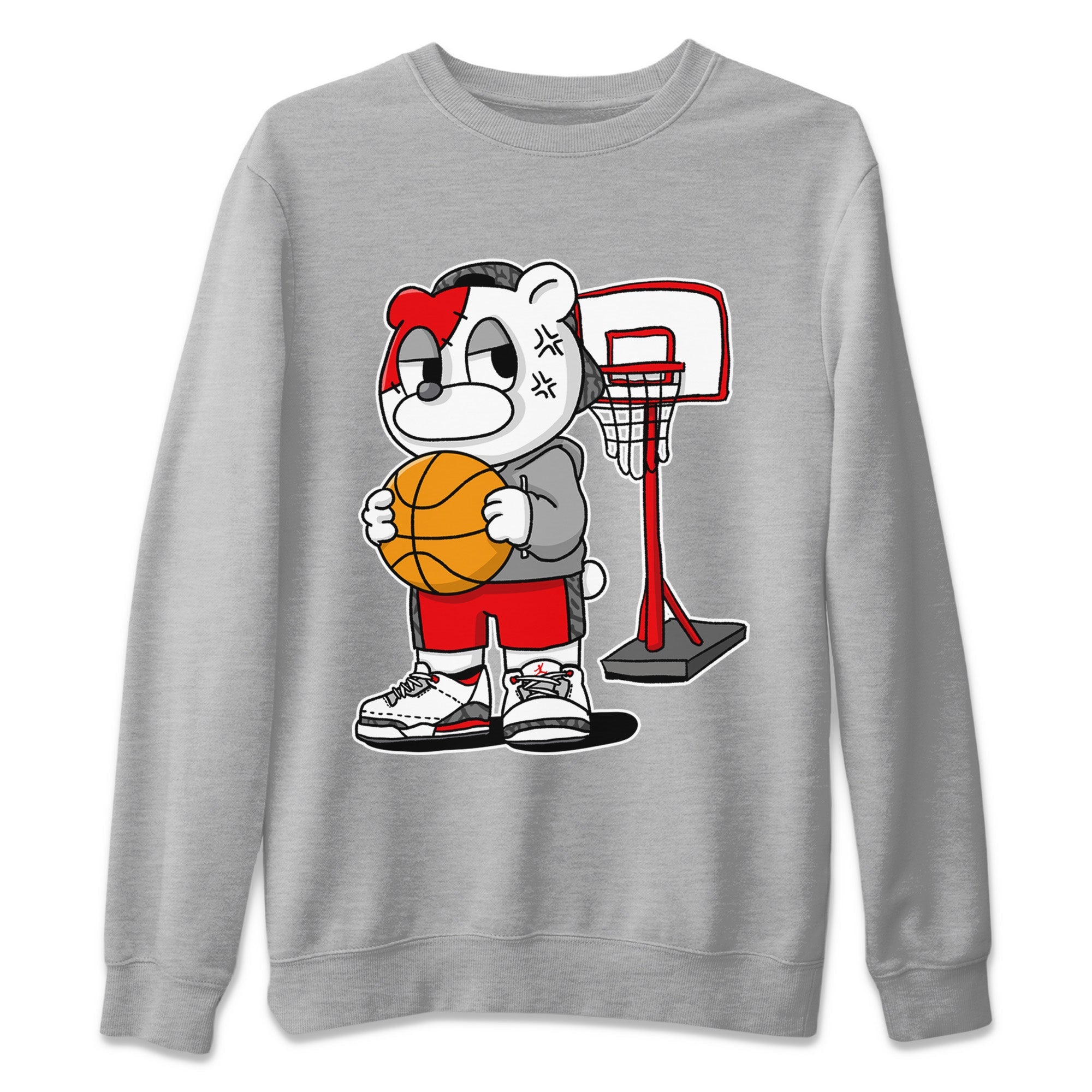 Annoyed Bear Unisex Tops - Air Jordan 3 Fire Red