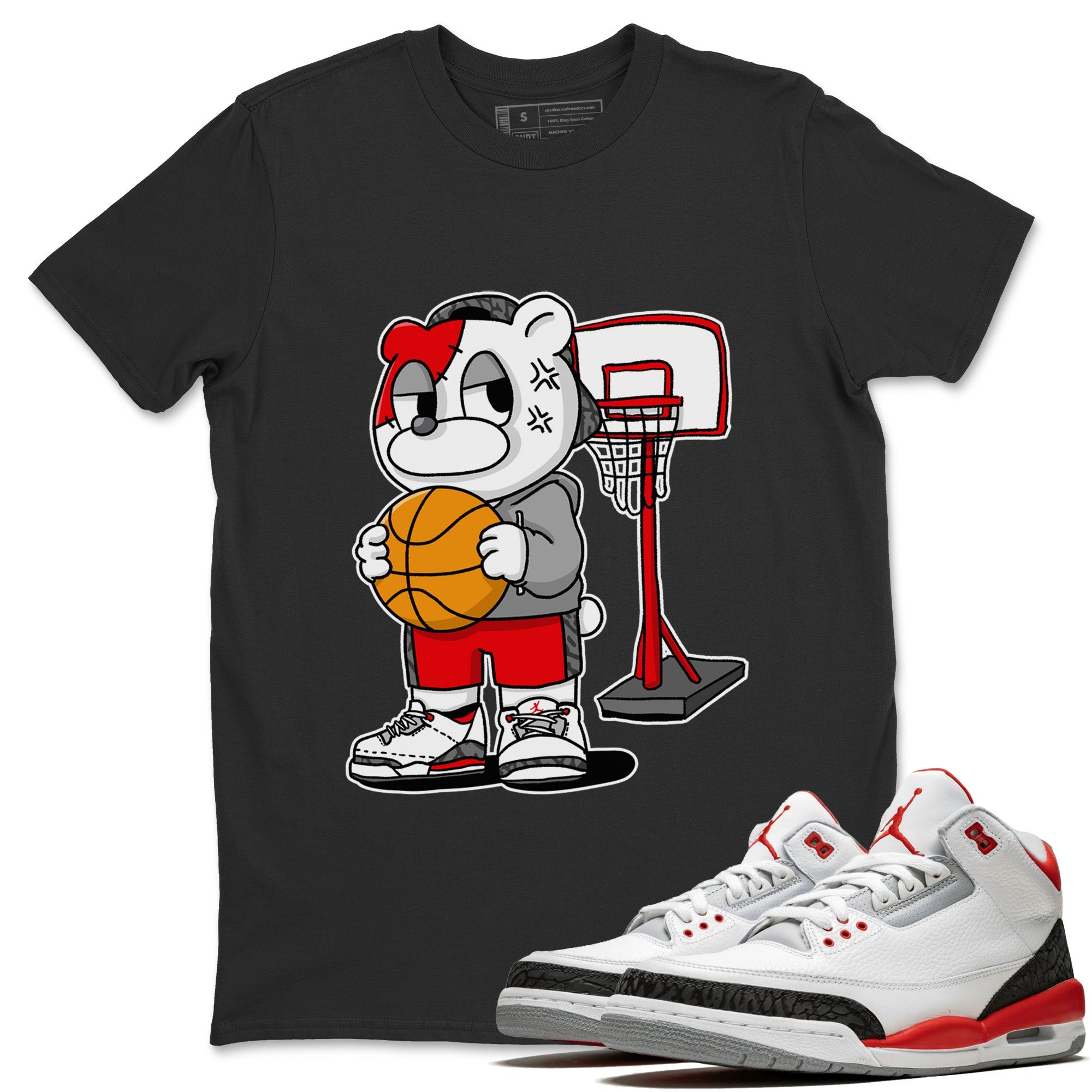 Annoyed Bear Unisex Tops - Air Jordan 3 Fire Red