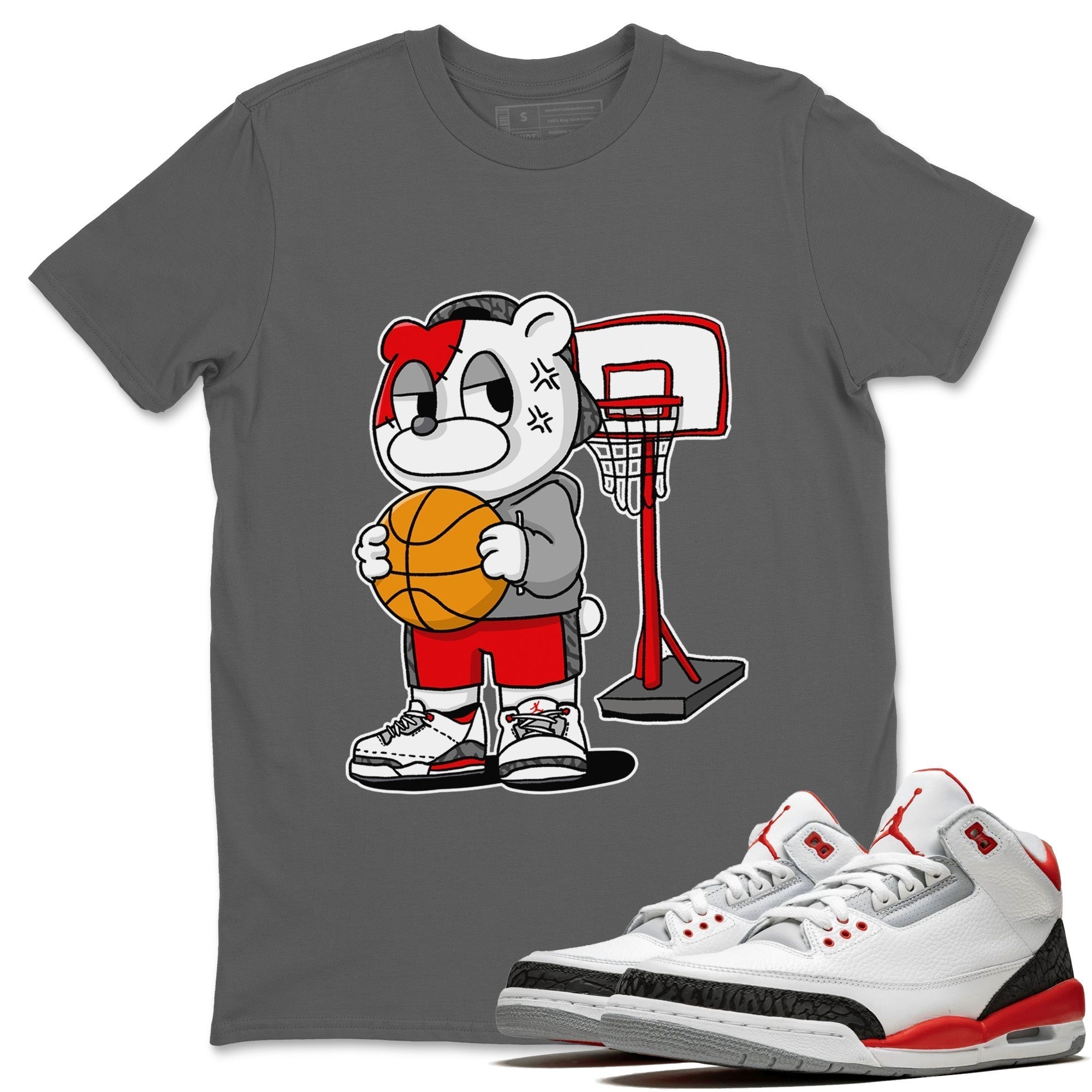 Annoyed Bear Unisex Tops - Air Jordan 3 Fire Red