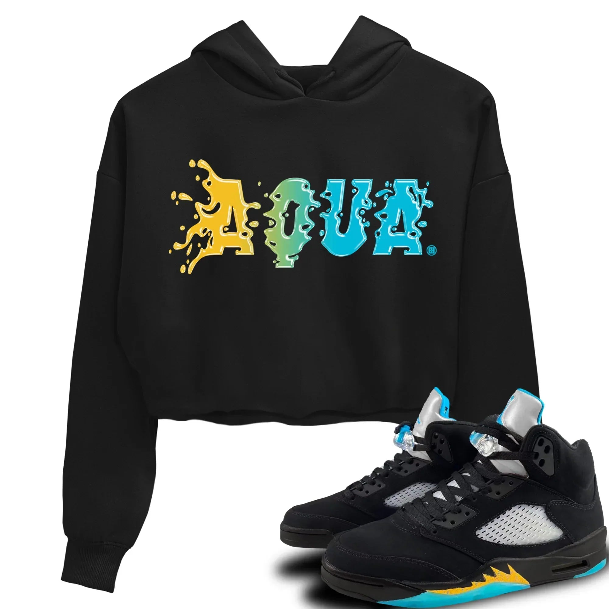 Aqua Women's Tops - Air Jordan 5 Aqua
