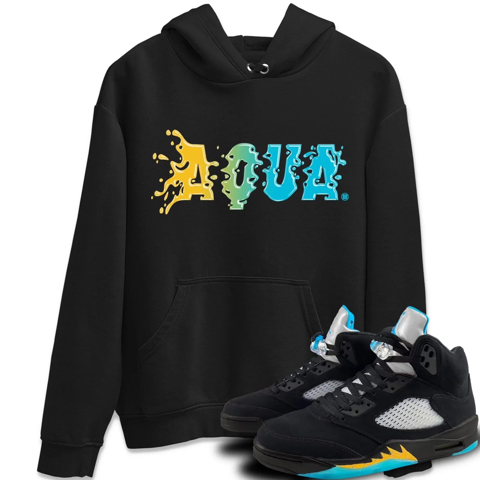 Aqua Unisex Tops - Air Jordan 5 Aqua