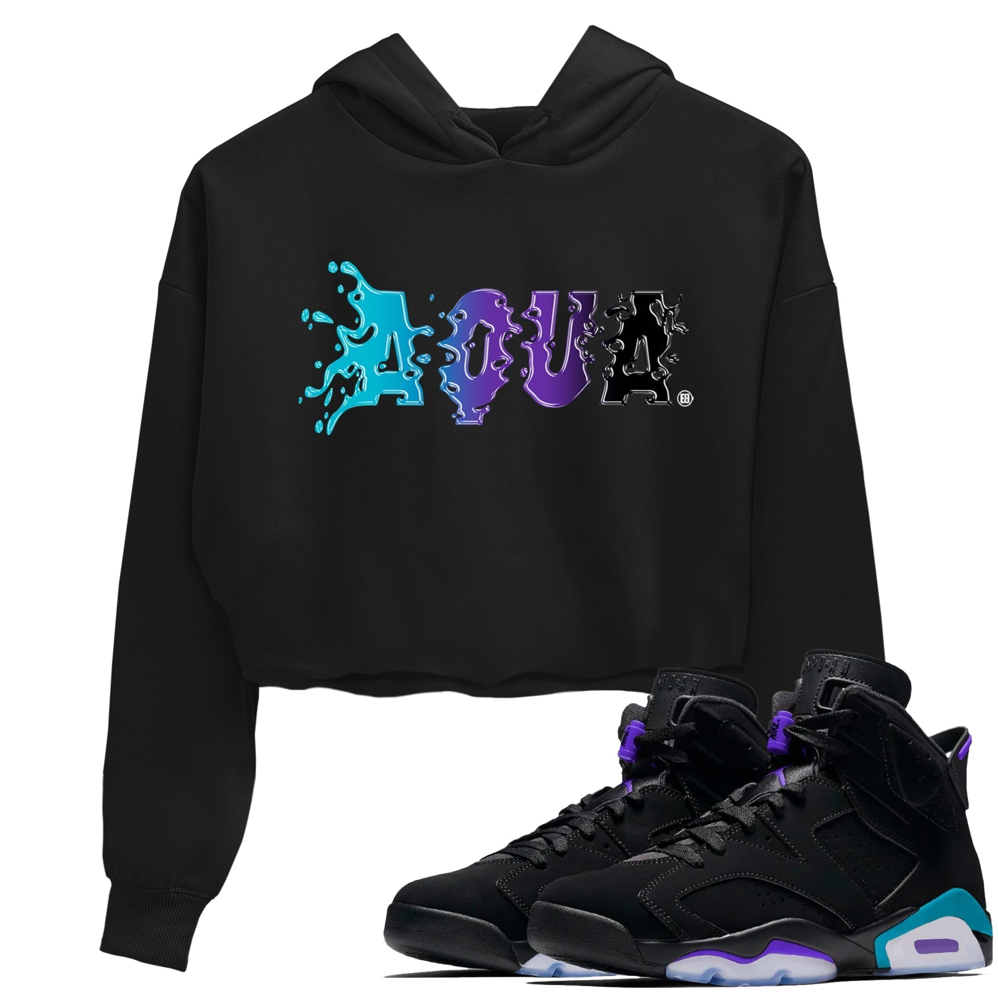 Aqua Women's Tops - Air Jordan 6 Aqua