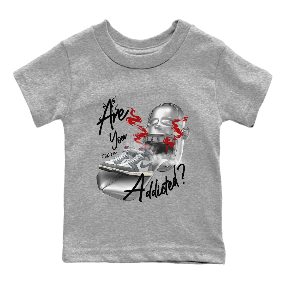 Are You Addicted Kids Tops - Air Jordan 1 Washed Heritage