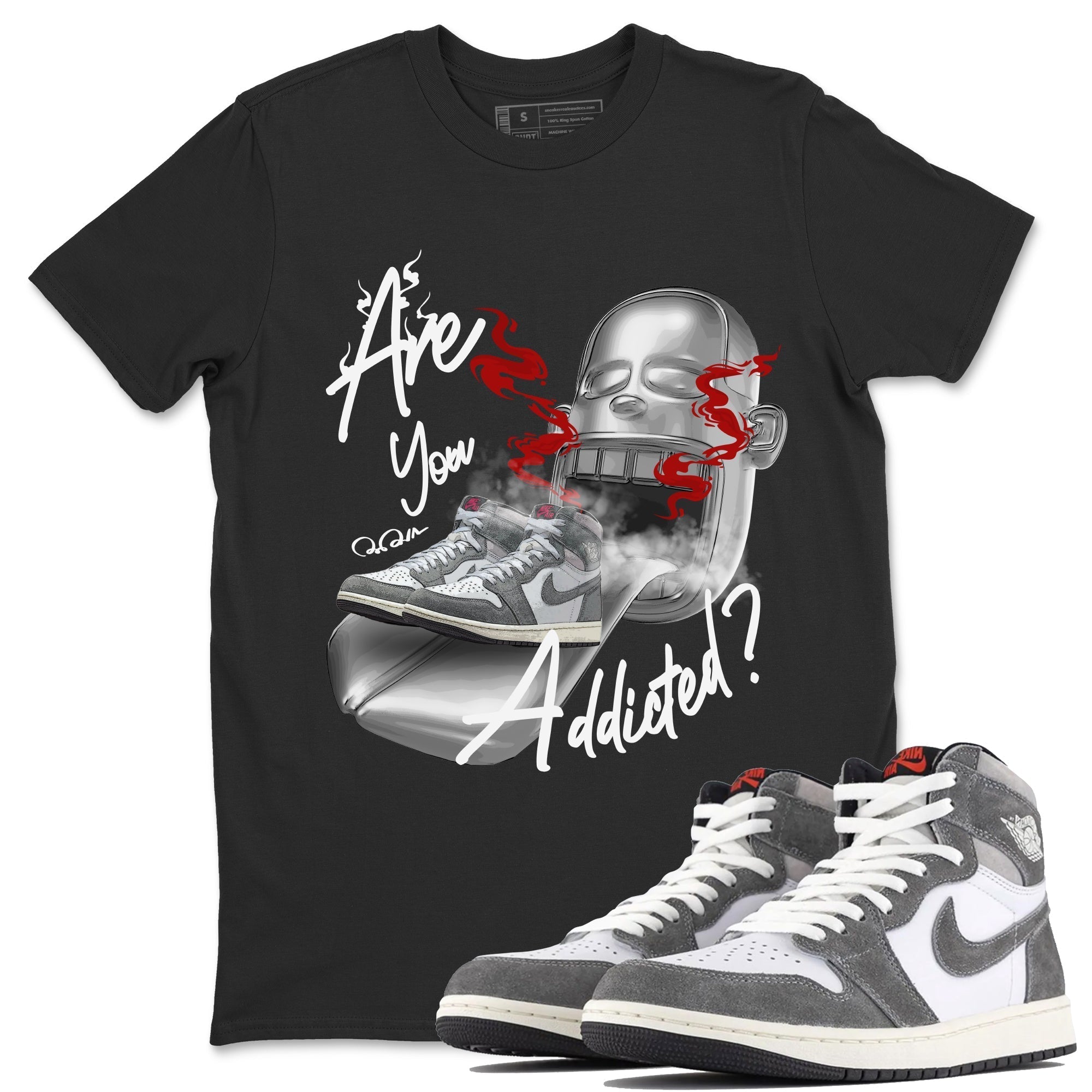 Are You Addicted Unisex Tops - Air Jordan 1 Washed Heritage