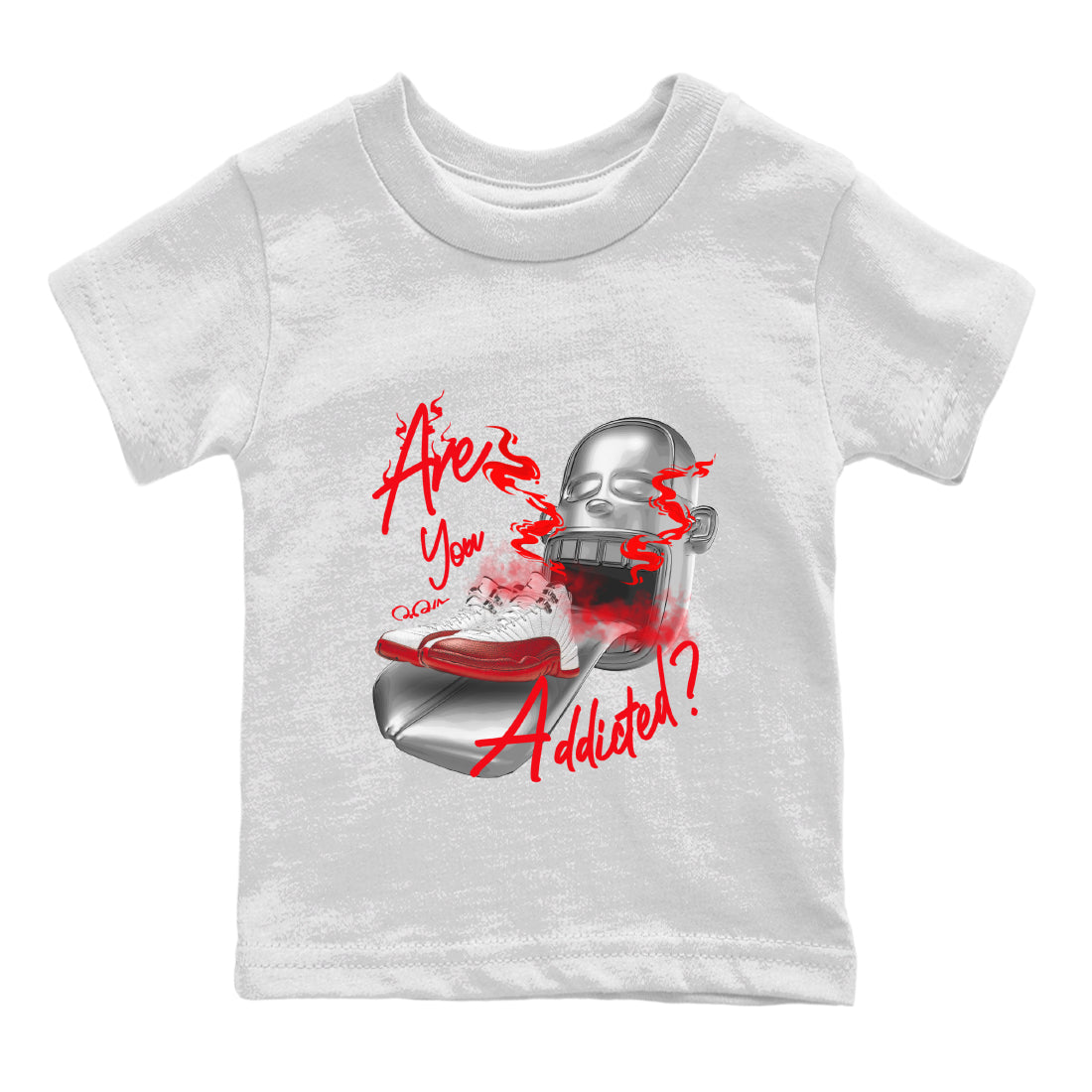 Are You Addicted Kids Tops - Air Jordan 12 Cherry