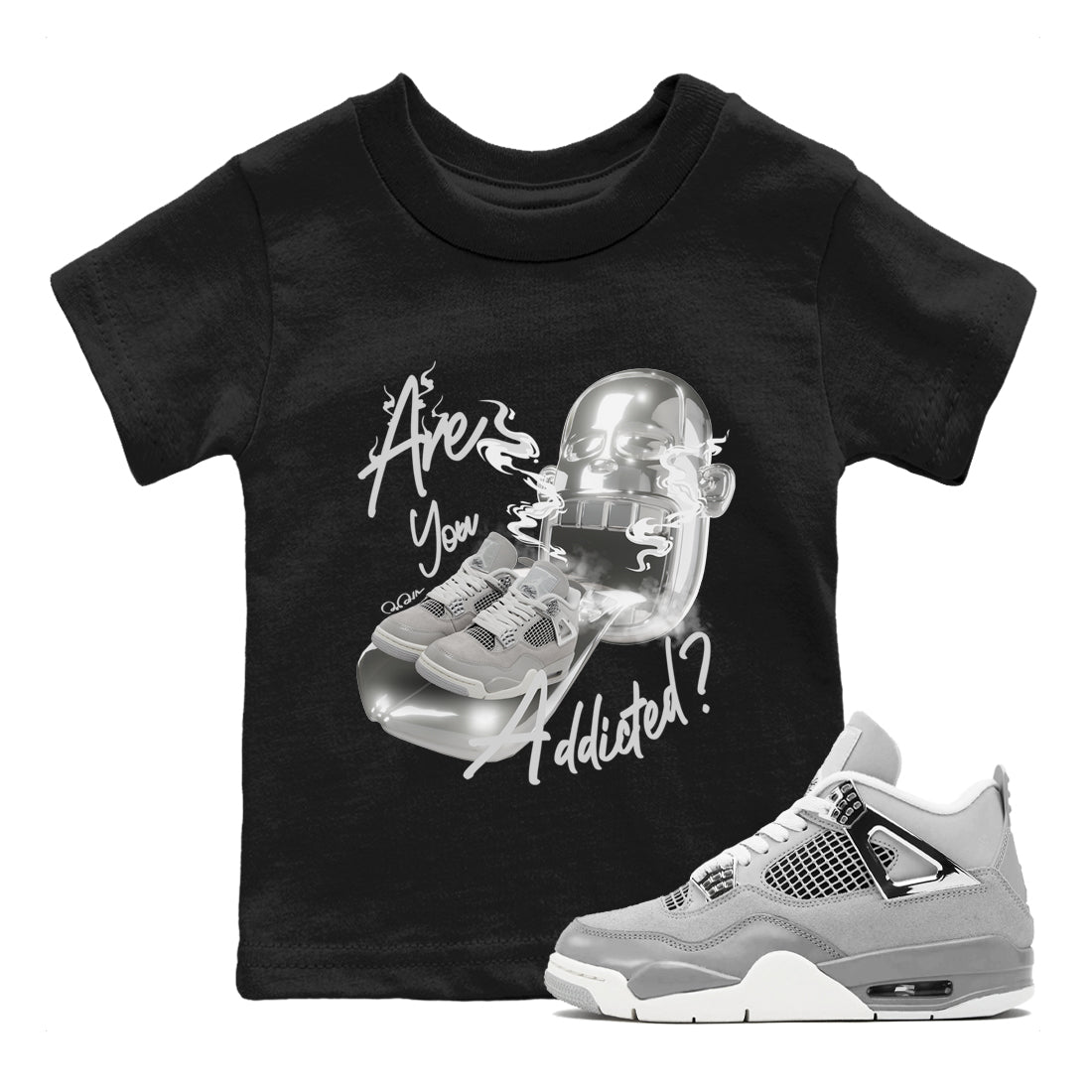 Are You Addicted snkmatch Tee Kids - Air Jordan 4 Frozen Moments