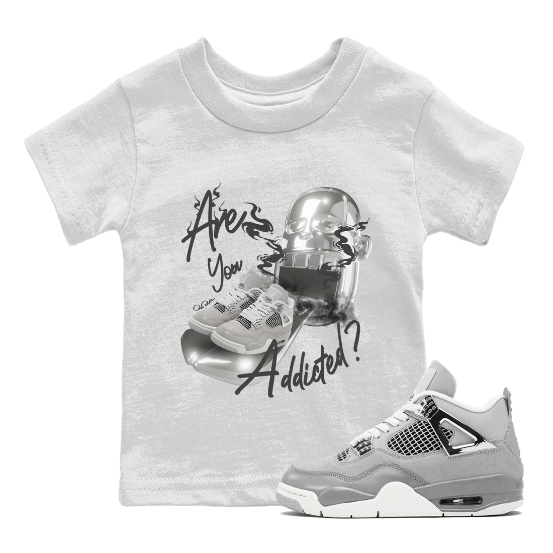 Are You Addicted snkmatch Tee Kids - Air Jordan 4 Frozen Moments