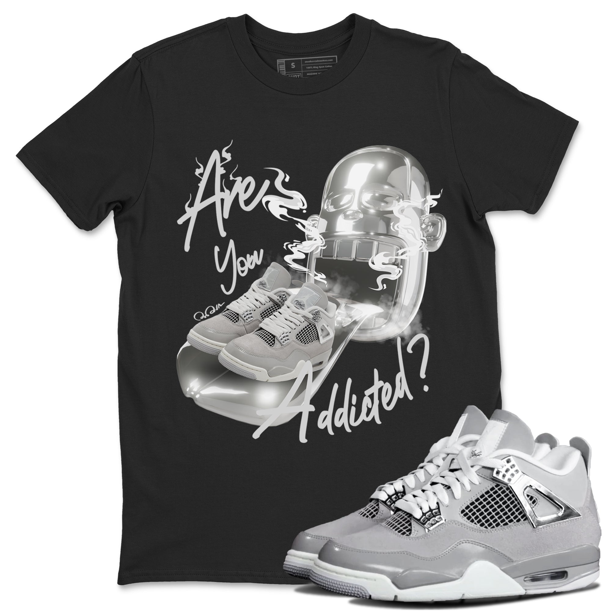 Are You Addicted snkmatch Tee - Air Jordan 4 Frozen Moments