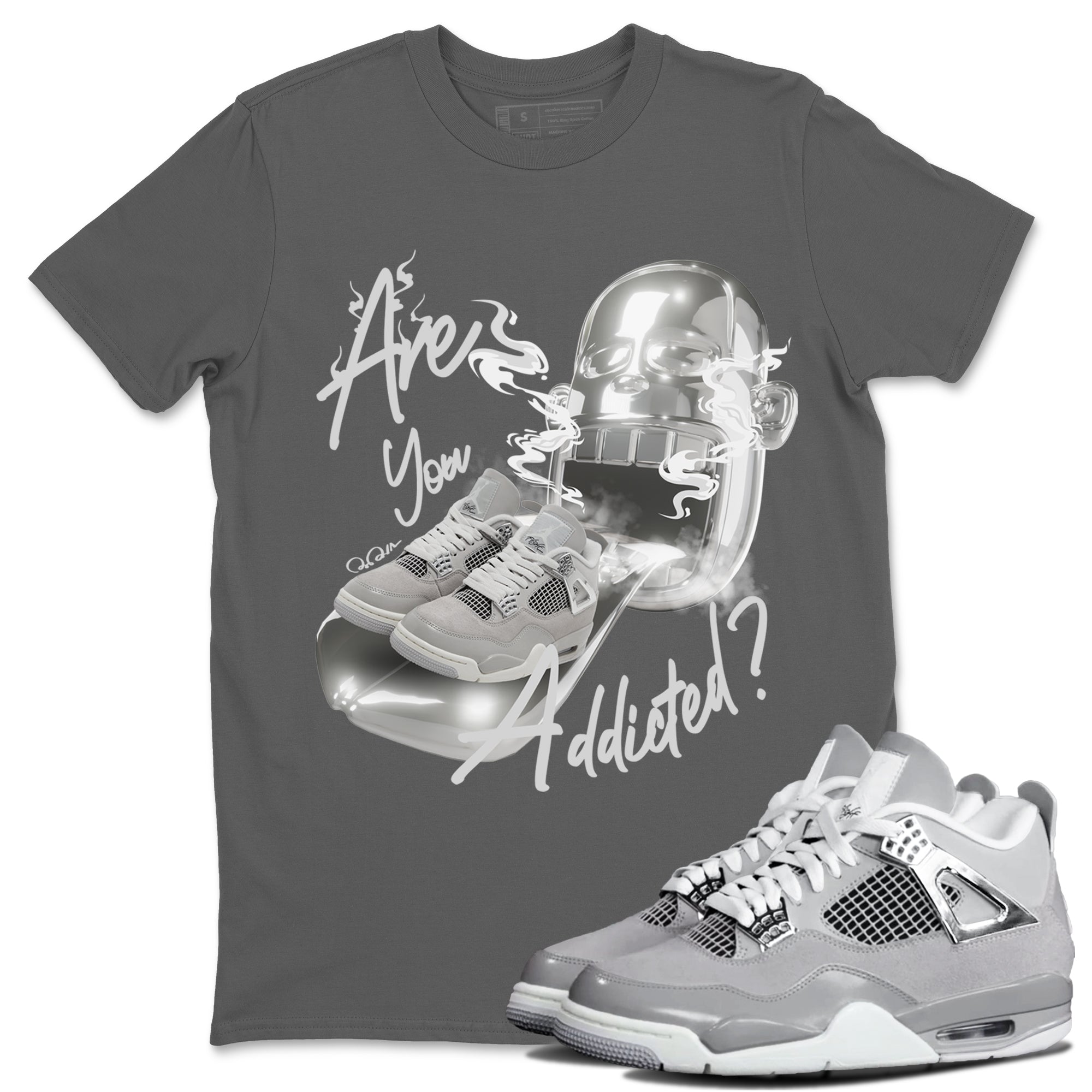 Are You Addicted snkmatch Tee - Air Jordan 4 Frozen Moments