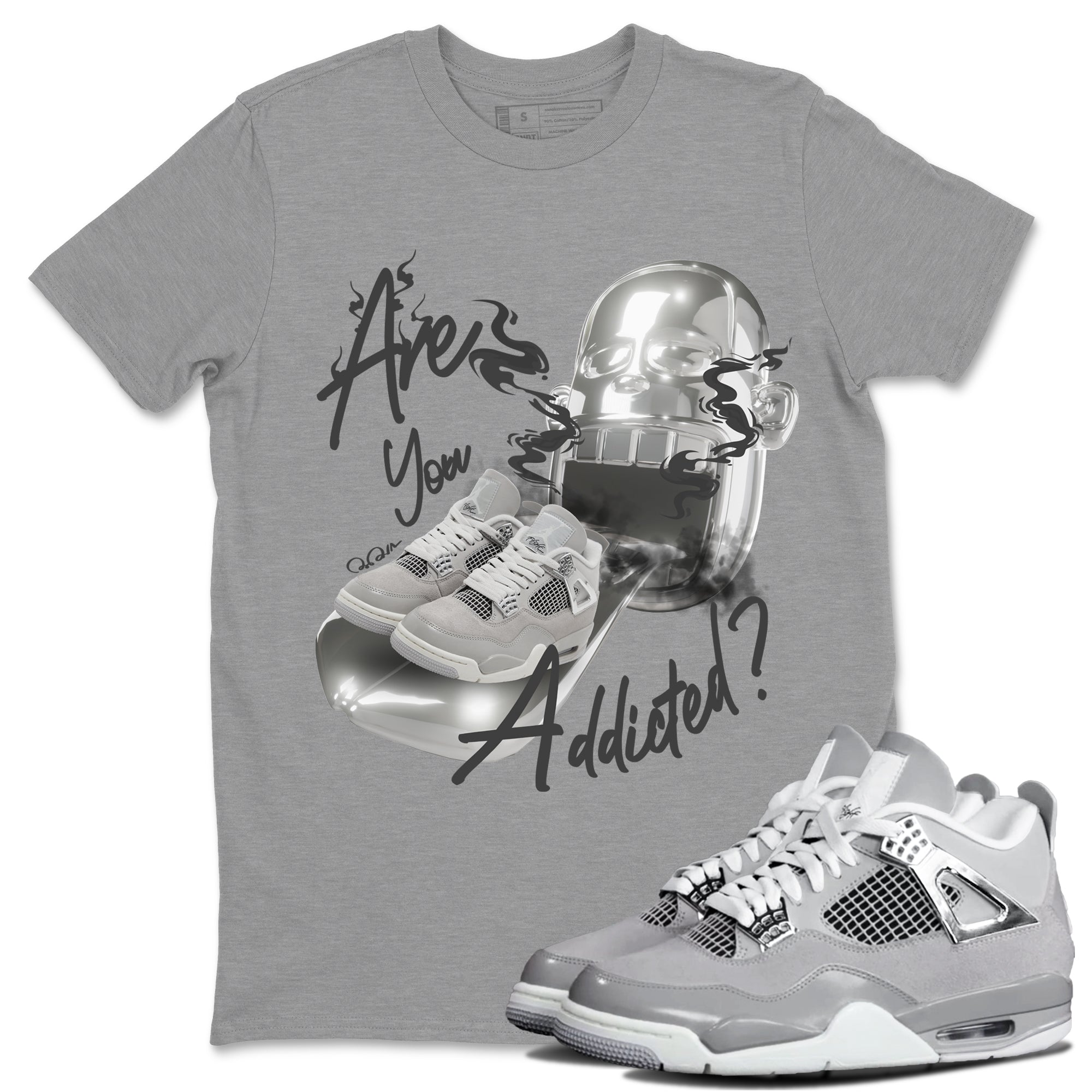 Are You Addicted snkmatch Tee - Air Jordan 4 Frozen Moments