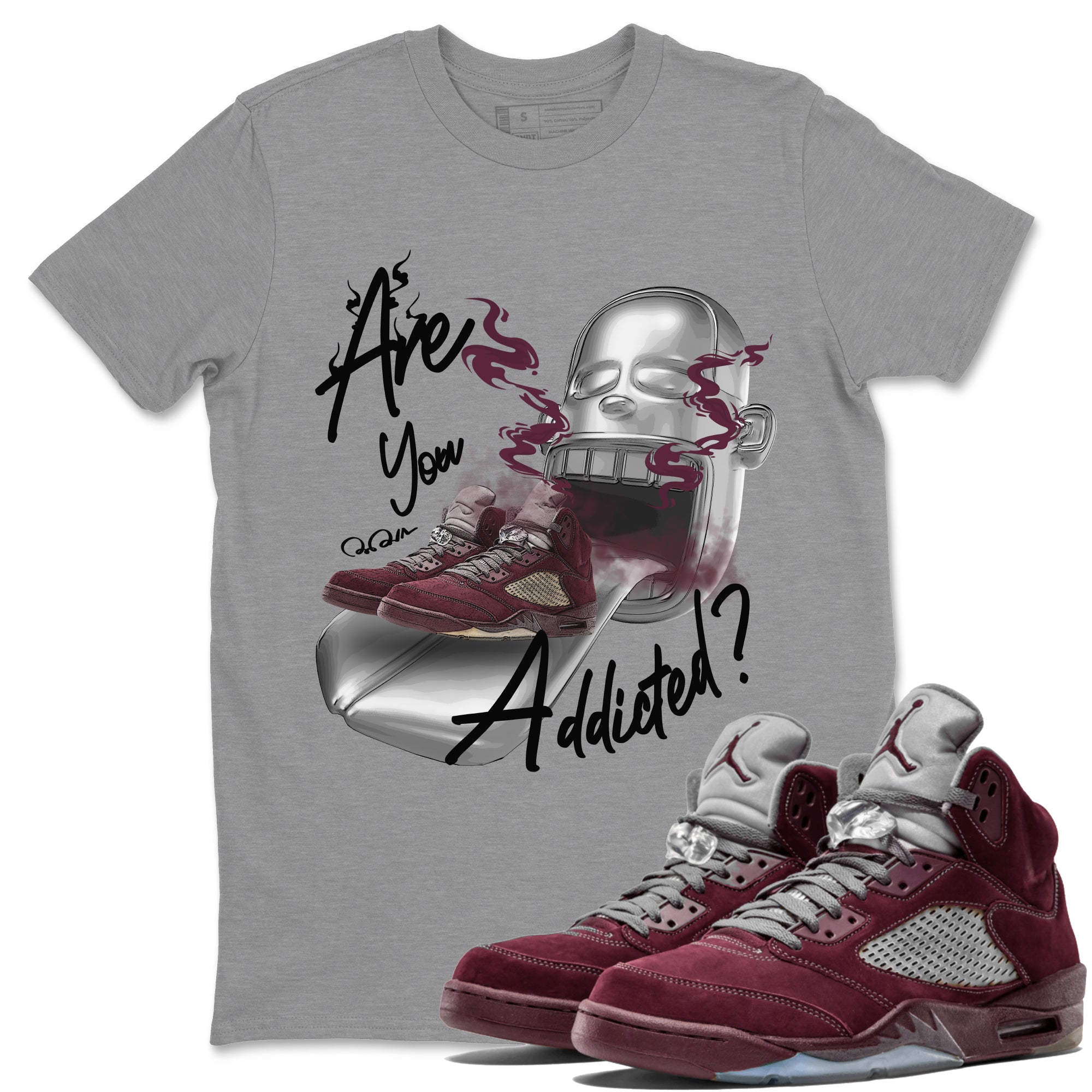 Are You Addicted Unisex Tops - Air Jordan 5 Burgundy