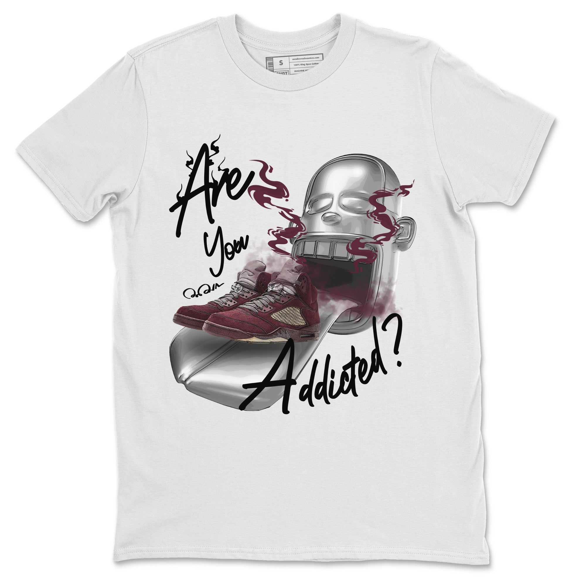 Are You Addicted Unisex Tops - Air Jordan 5 Burgundy