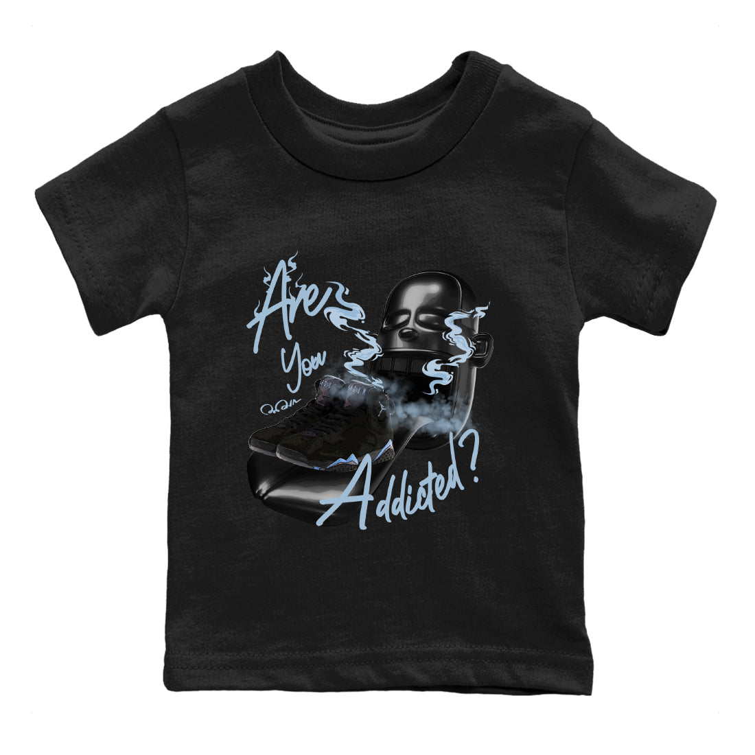 Are You Addicted Kids Tops - Air Jordan 7 Chambray