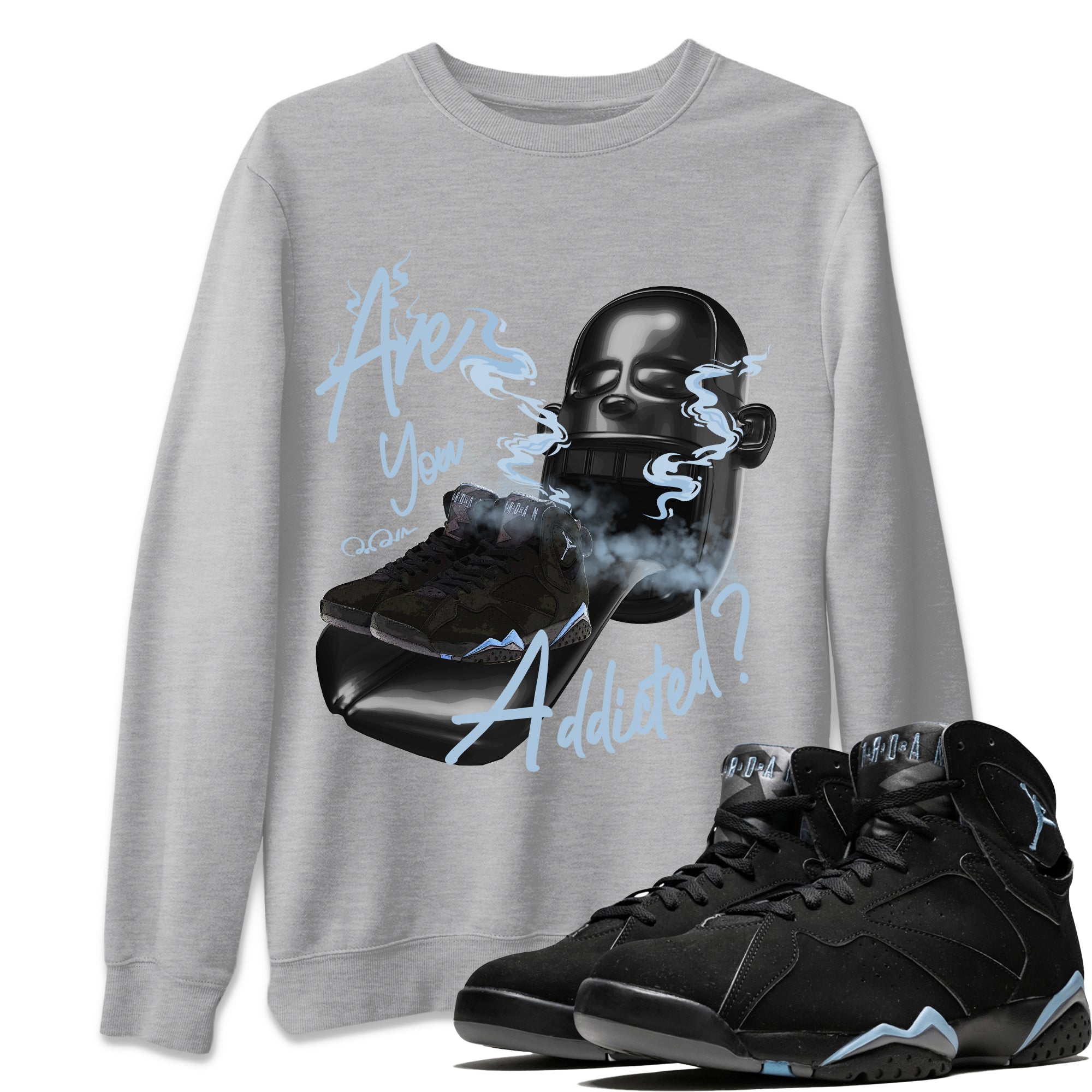 Are You Addicted Unisex Tops - Air Jordan 7 Chambray