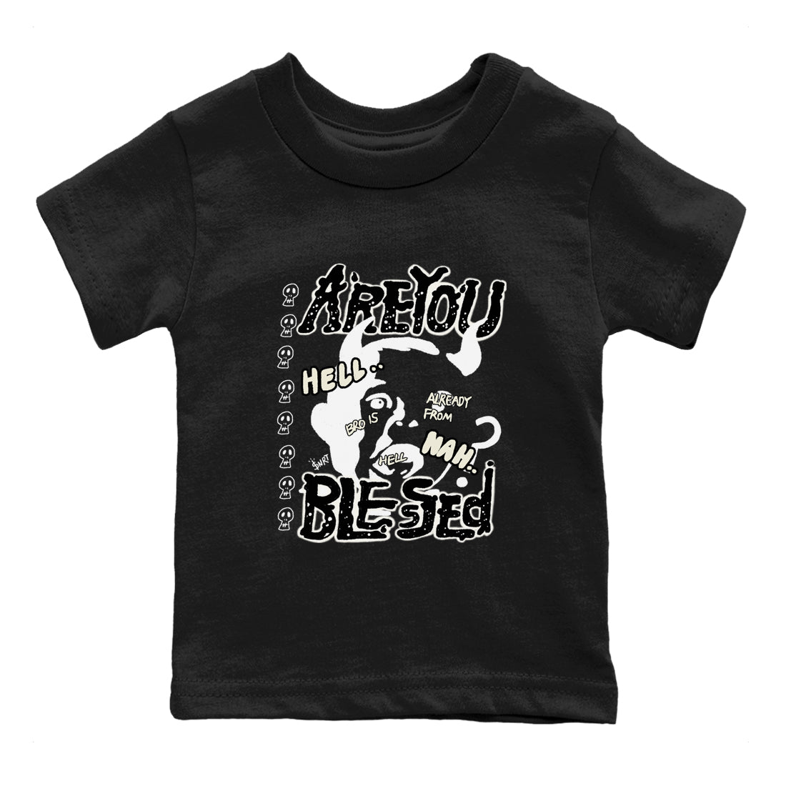 Are You Blessed snkmatch Tees Kids - Air Jordan 5 Sail