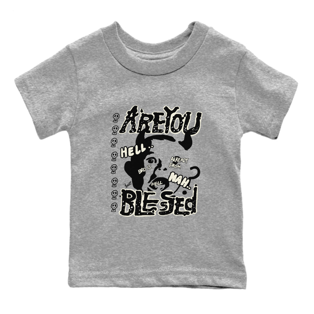 Are You Blessed snkmatch Tees Kids - Air Jordan 5 Sail