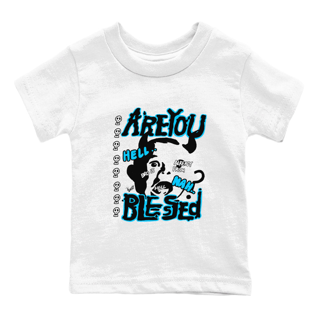 Are You Blessed snkmatch Tees Kids - Air Jordan 9 Powder Blue