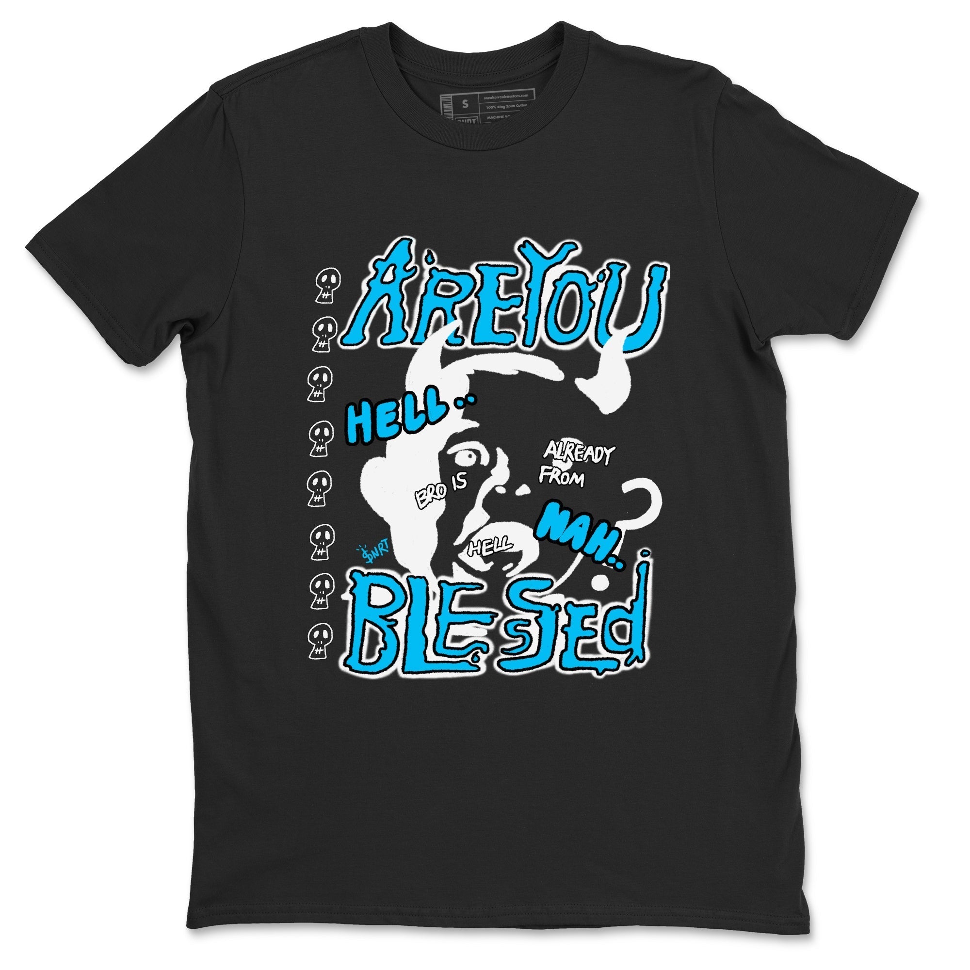 Are You Blessed snkmatch Tees - Air Jordan 9 Powder Blue