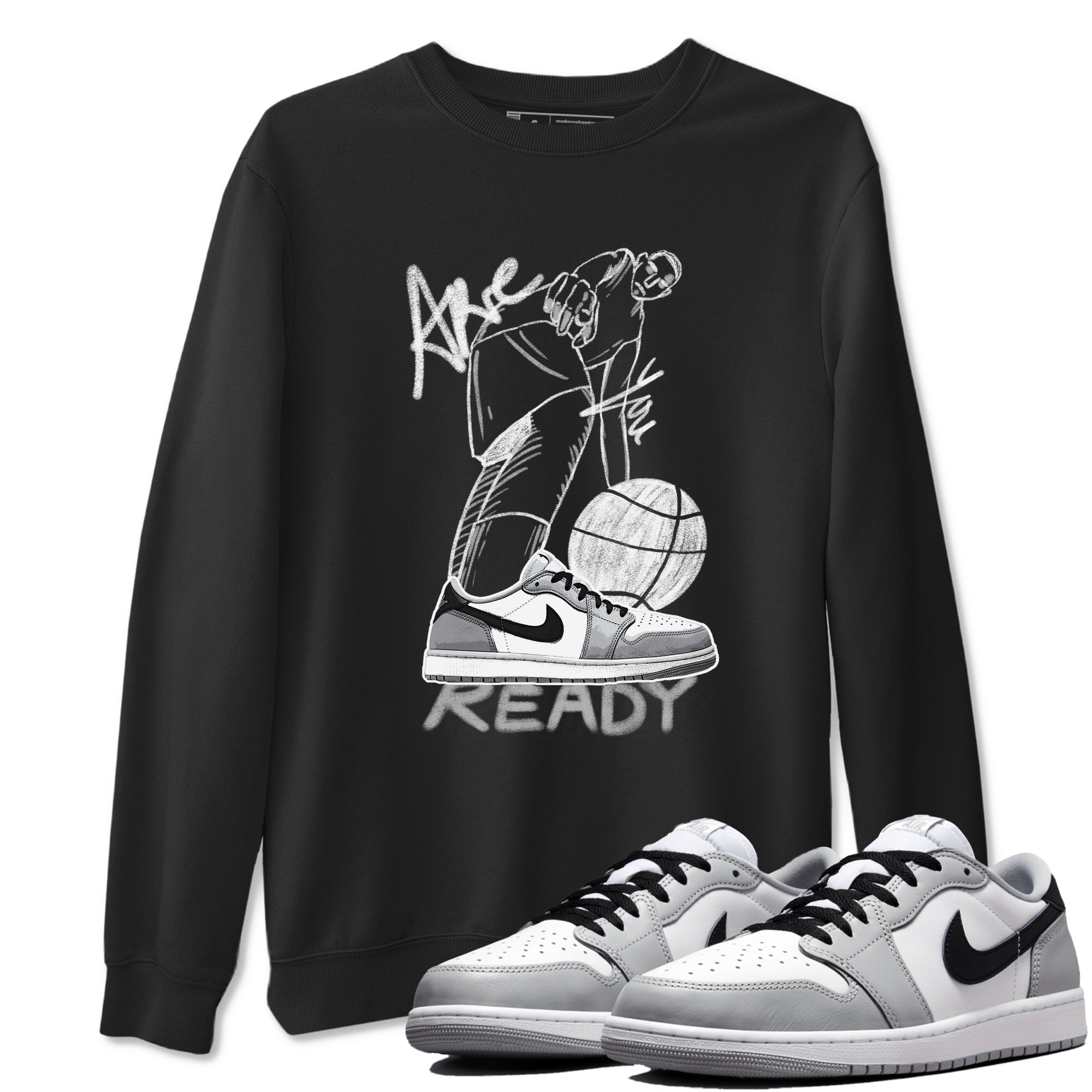 Are You Ready snkmatch Tees - Air Jordan 1 Wolf Grey