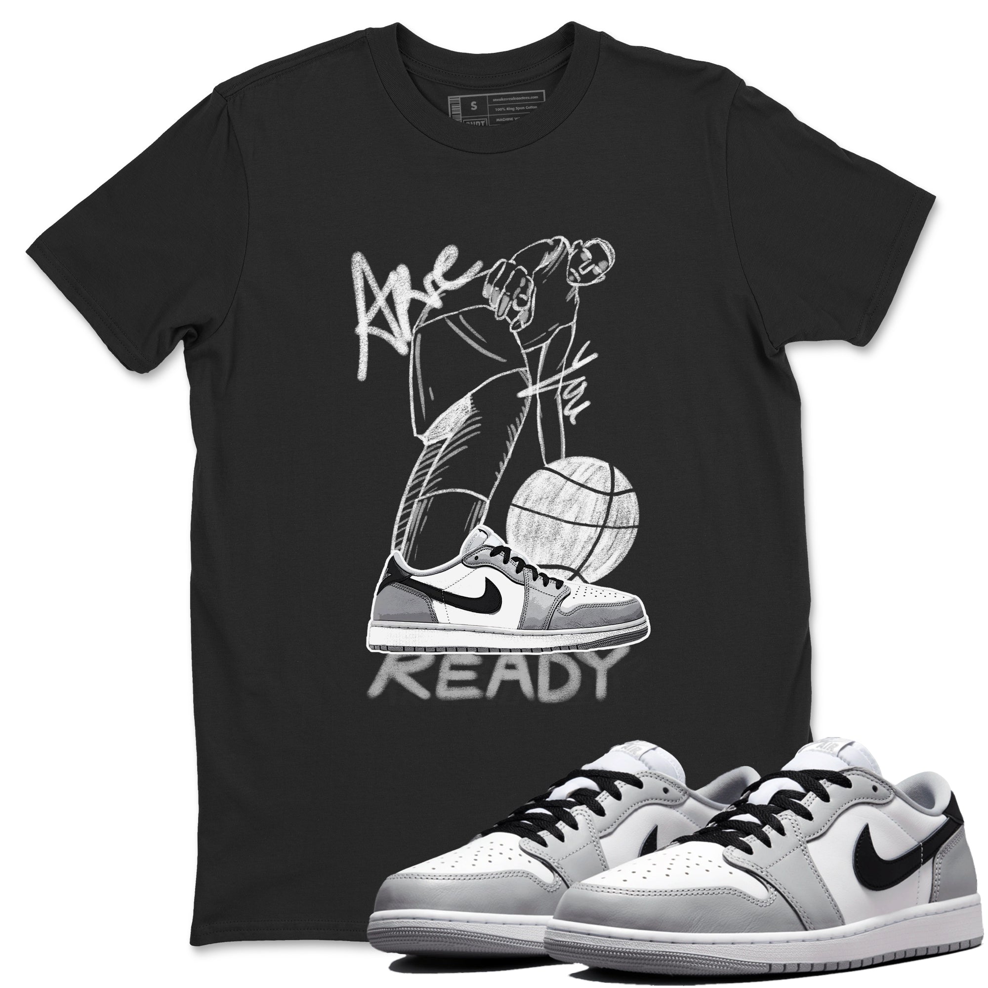 Are You Ready snkmatch Tees - Air Jordan 1 Wolf Grey