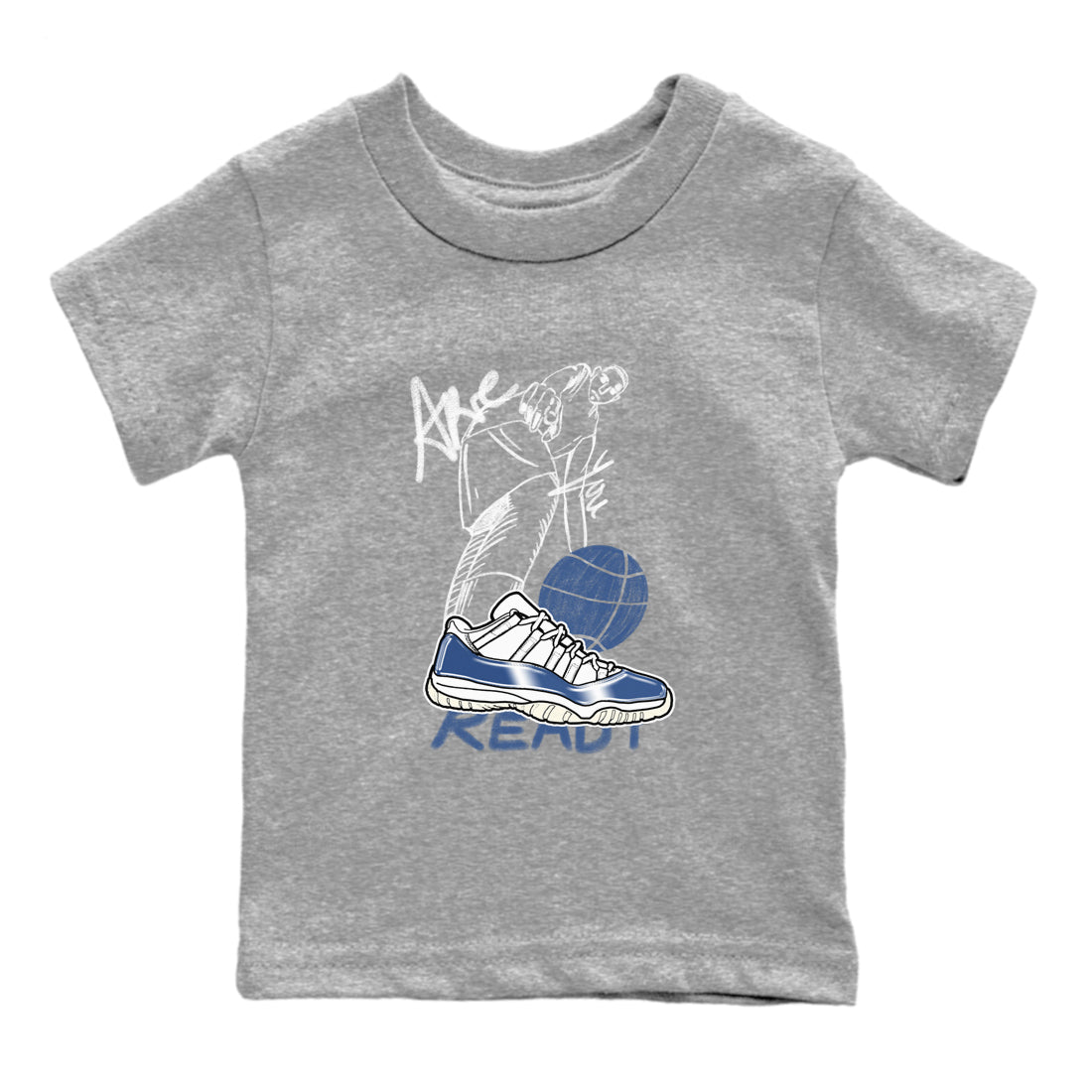 Are You Ready snkmatch Tees Kids - Air Jordan 11 Diffused Blue