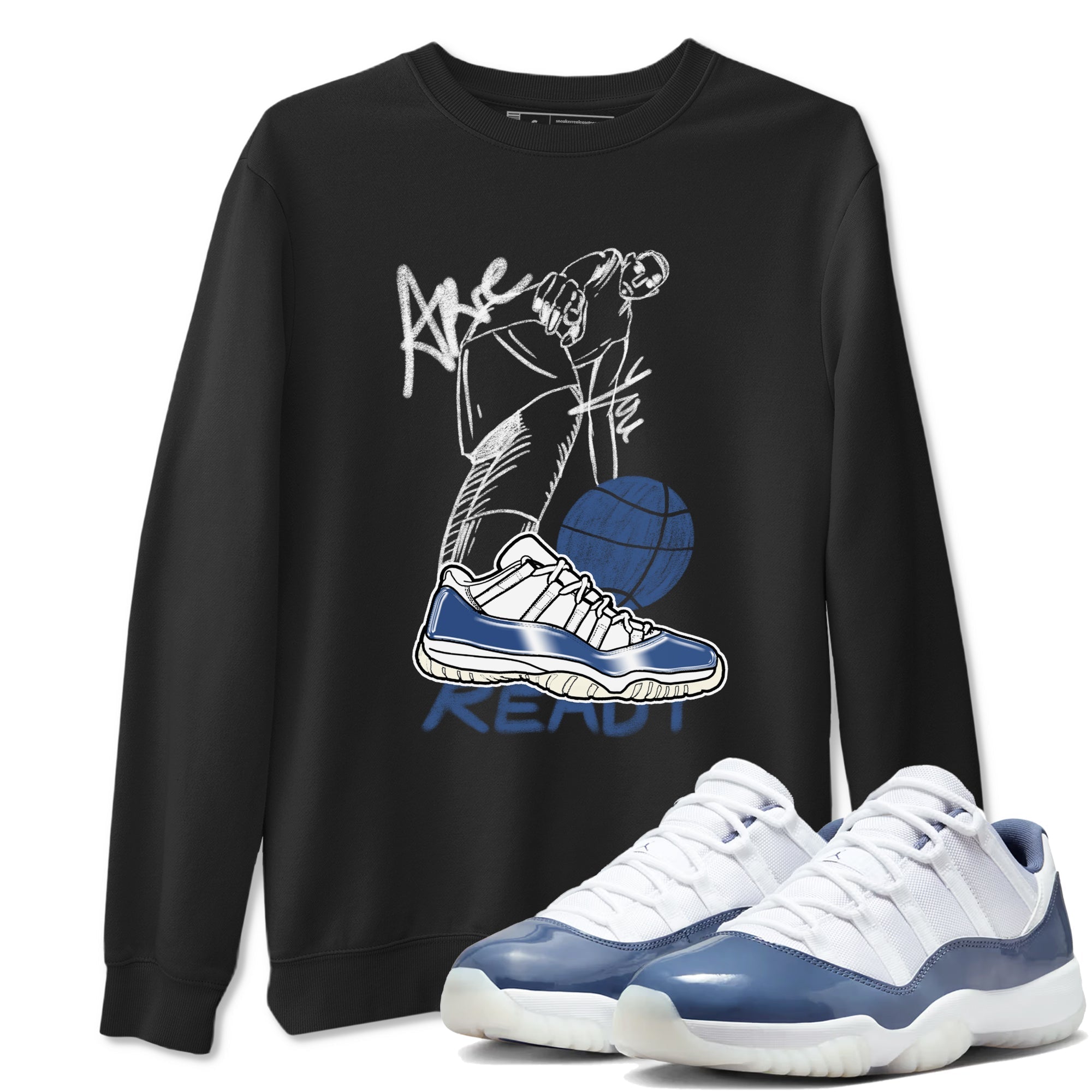 Are You Ready snkmatch Tees - Air Jordan 11 Diffused Blue
