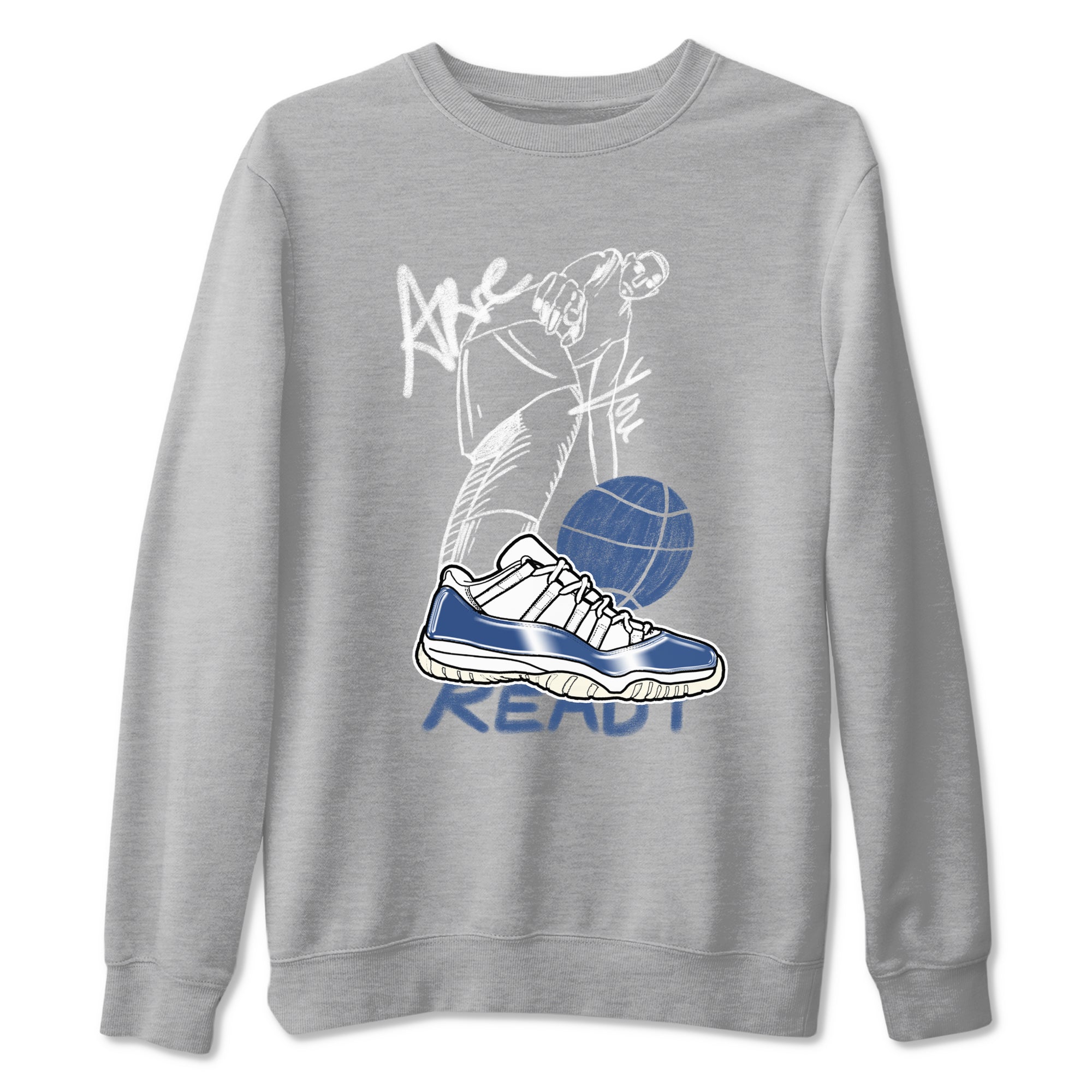 Are You Ready snkmatch Tees - Air Jordan 11 Diffused Blue