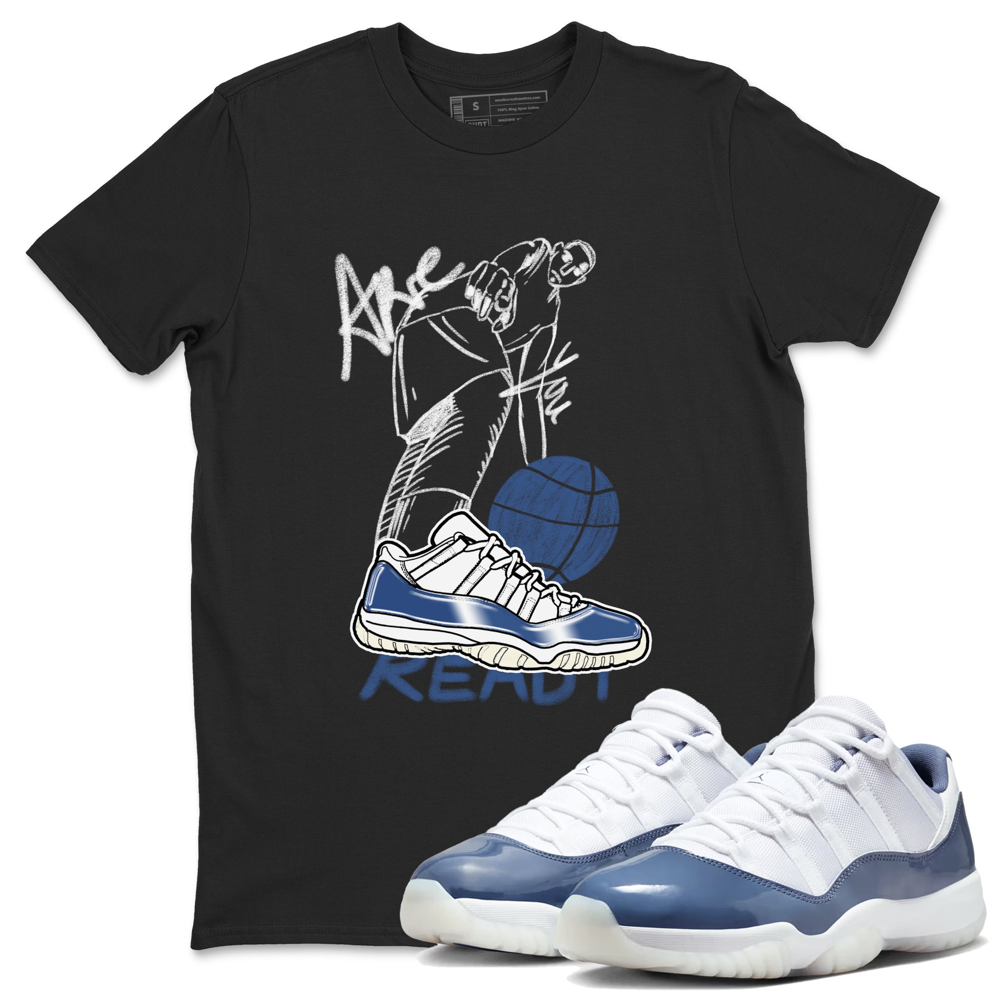 Are You Ready snkmatch Tees - Air Jordan 11 Diffused Blue