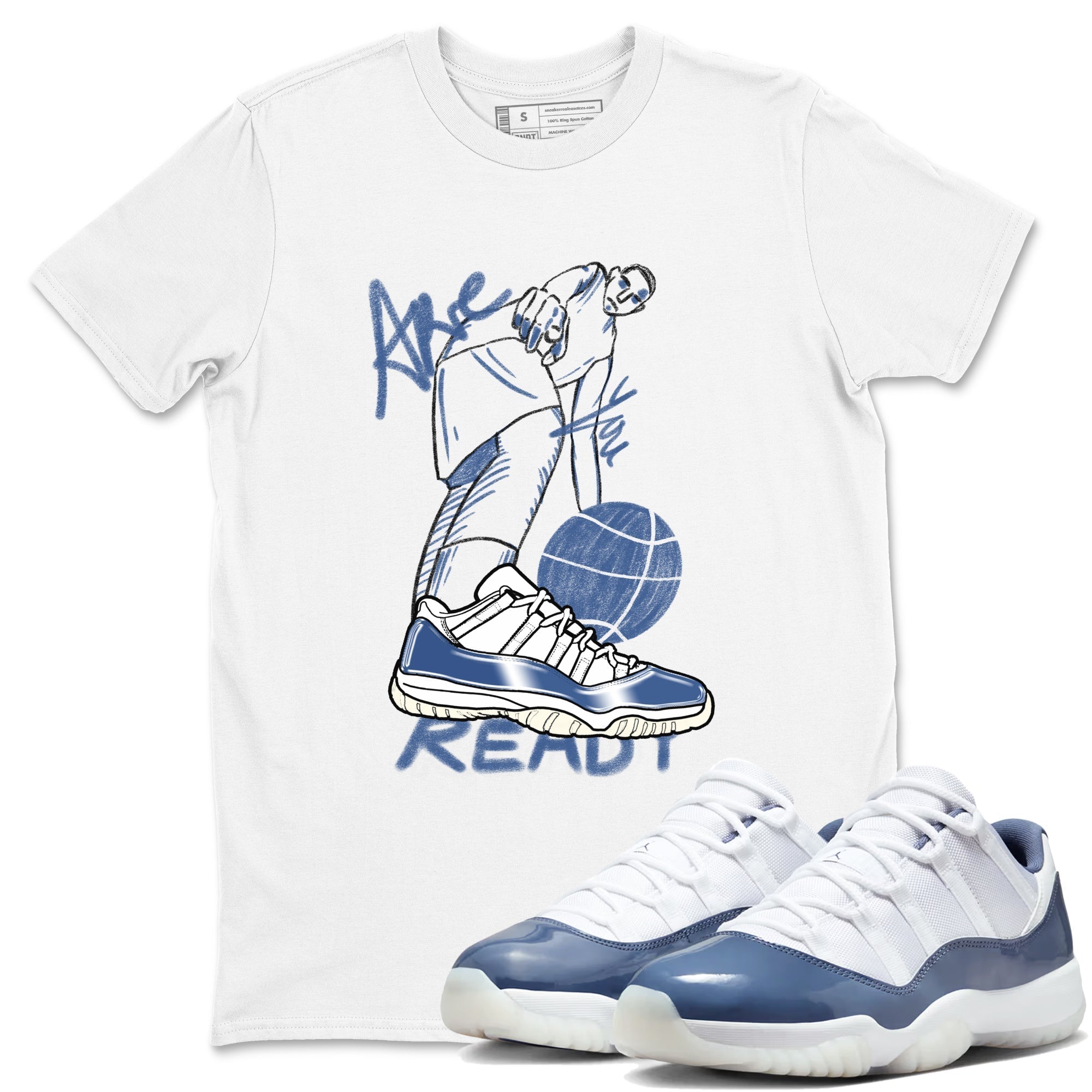 Are You Ready snkmatch Tees - Air Jordan 11 Diffused Blue