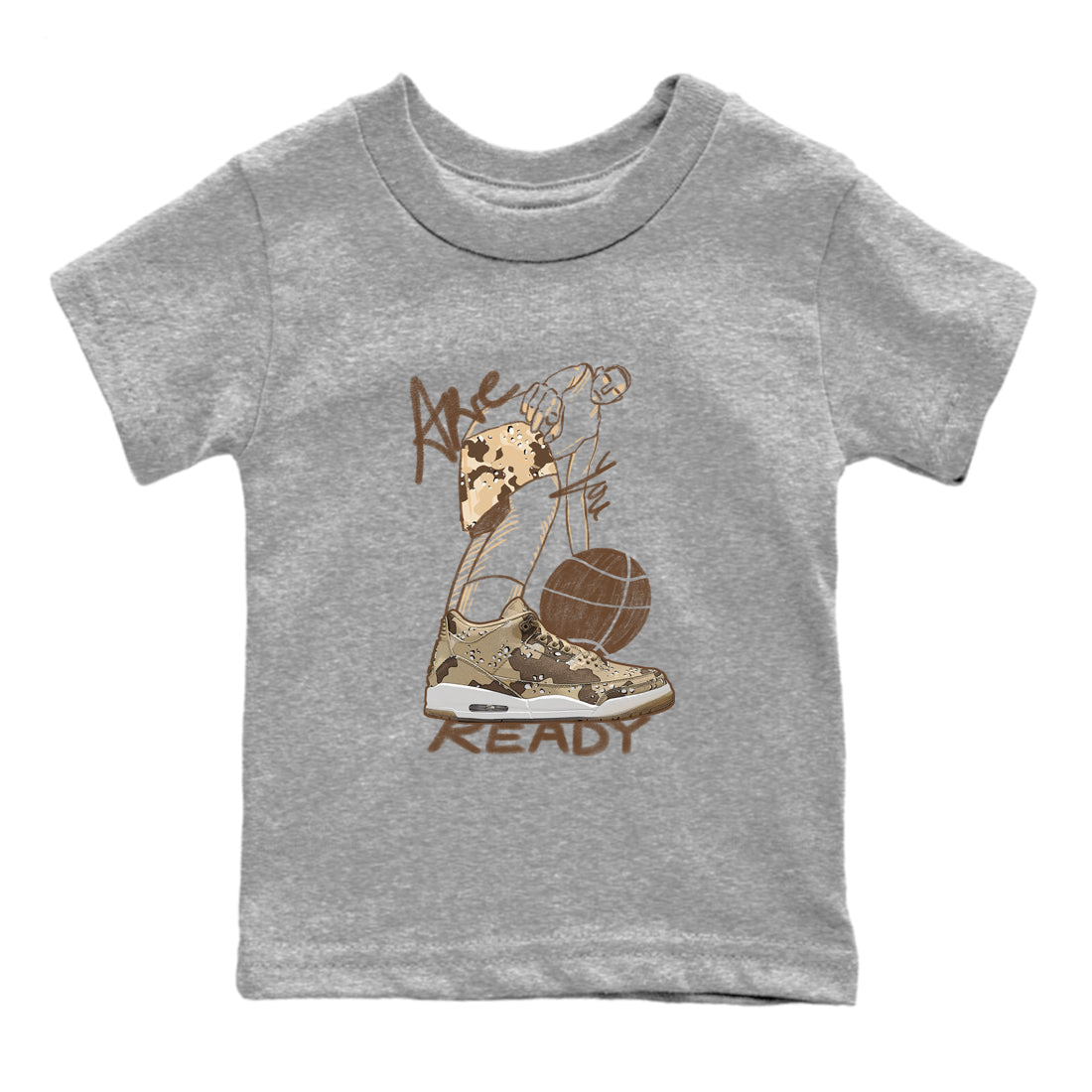 Are You Ready snkmatch Tees Kids - Air Jordan 3 Desert Camo