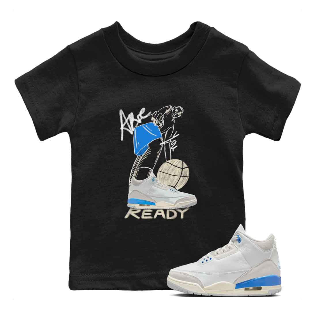 Are You Ready snkmatch Tees Kids - Air Jordan 3 Lucky Shorts