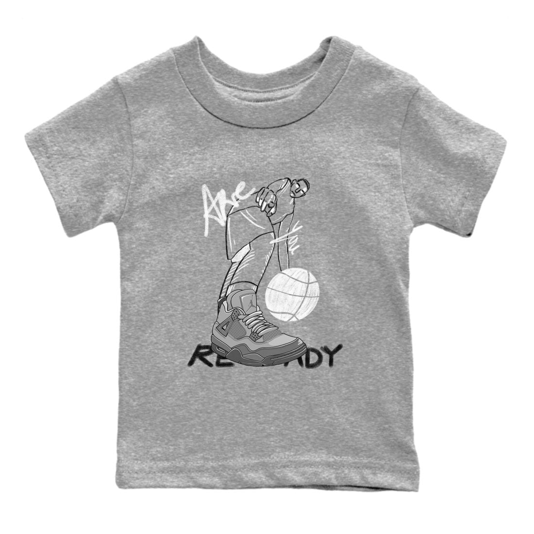 Are You Ready snkmatch Tees Kids - Air Jordan 4 Wet Cement