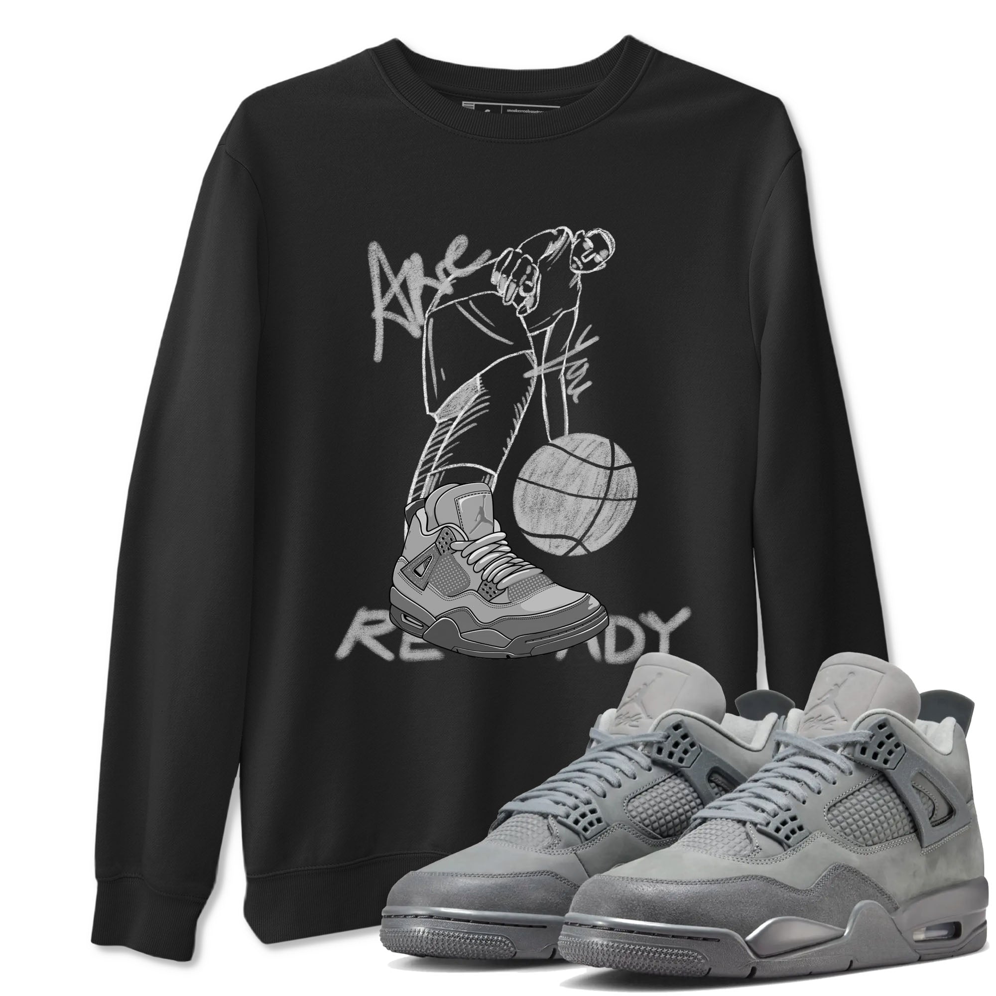 Are You Ready snkmatch Tees - Air Jordan 4 Wet Cement