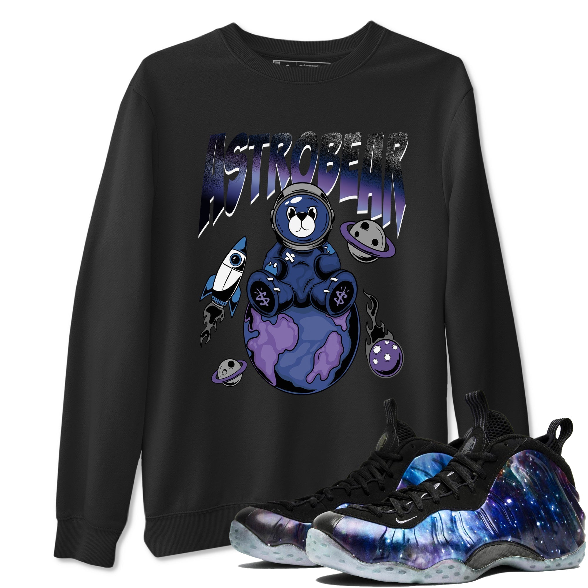 Astrobear snkmatch Tees - Air Foamposite One Galaxy