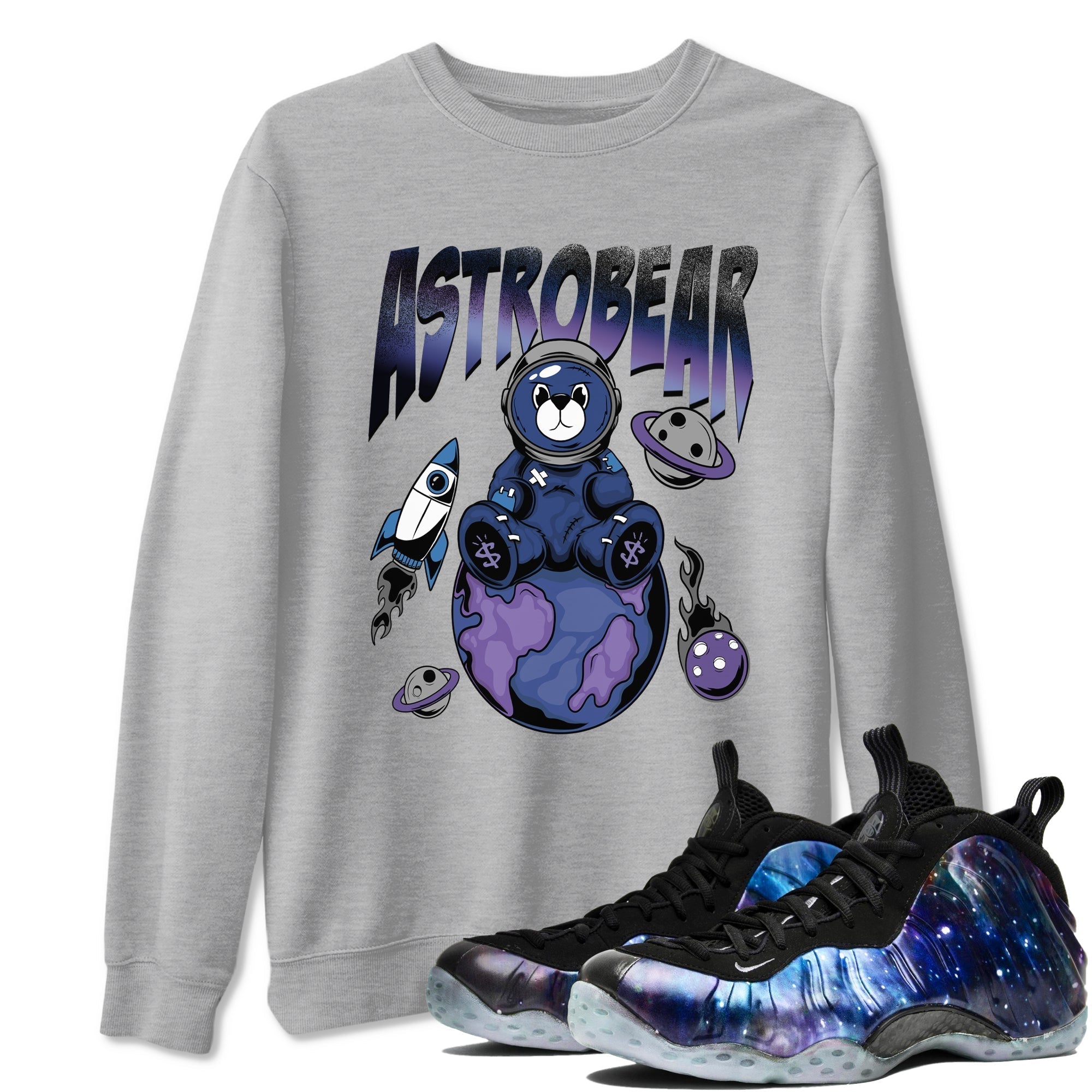 Astrobear snkmatch Tees - Air Foamposite One Galaxy