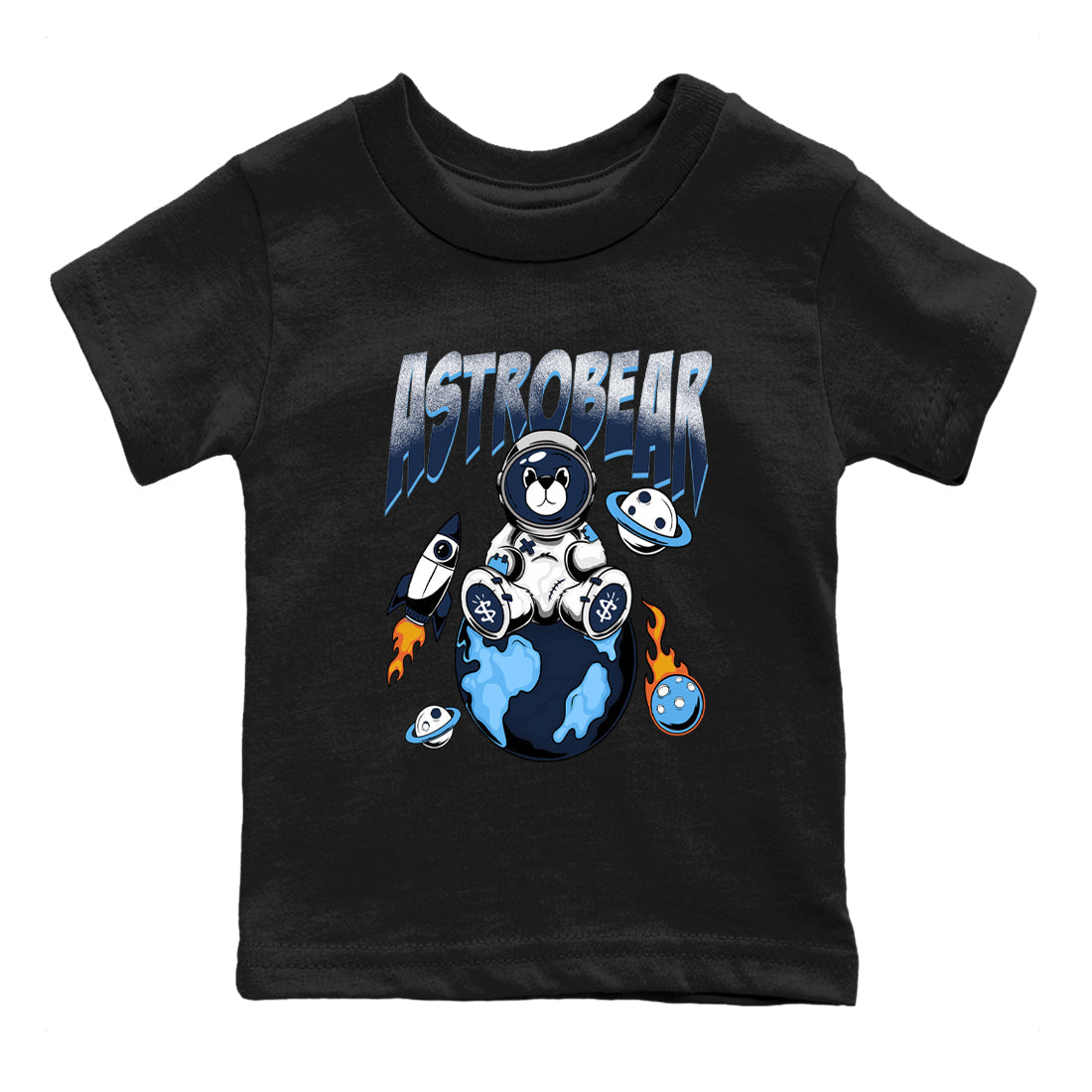 Astrobear snkmatch Tees Kids - Air Jordan 1 Obsidian