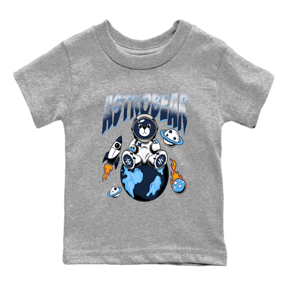 Astrobear snkmatch Tees Kids - Air Jordan 1 Obsidian