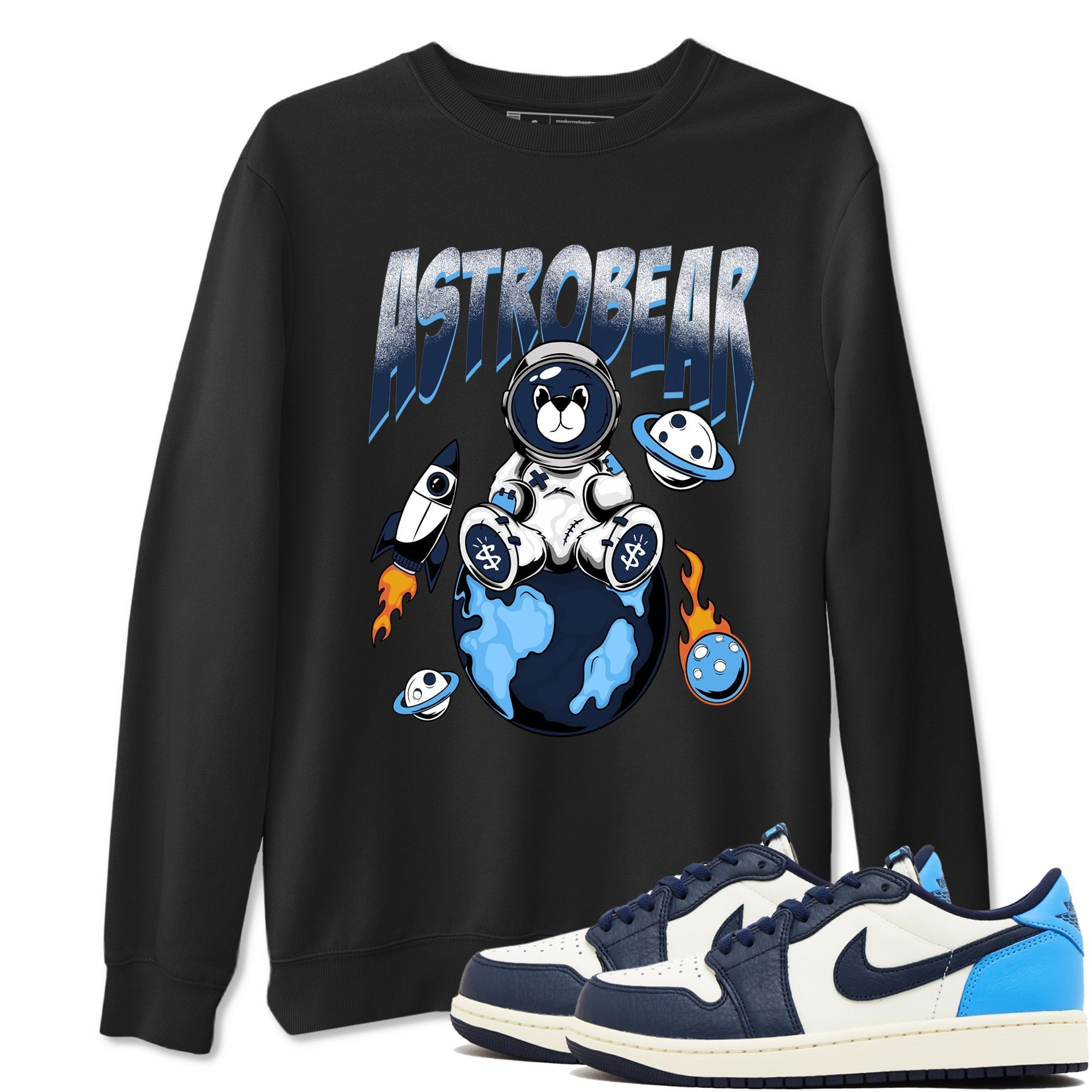 Astrobear snkmatch Tees - Air Jordan 1 Obsidian