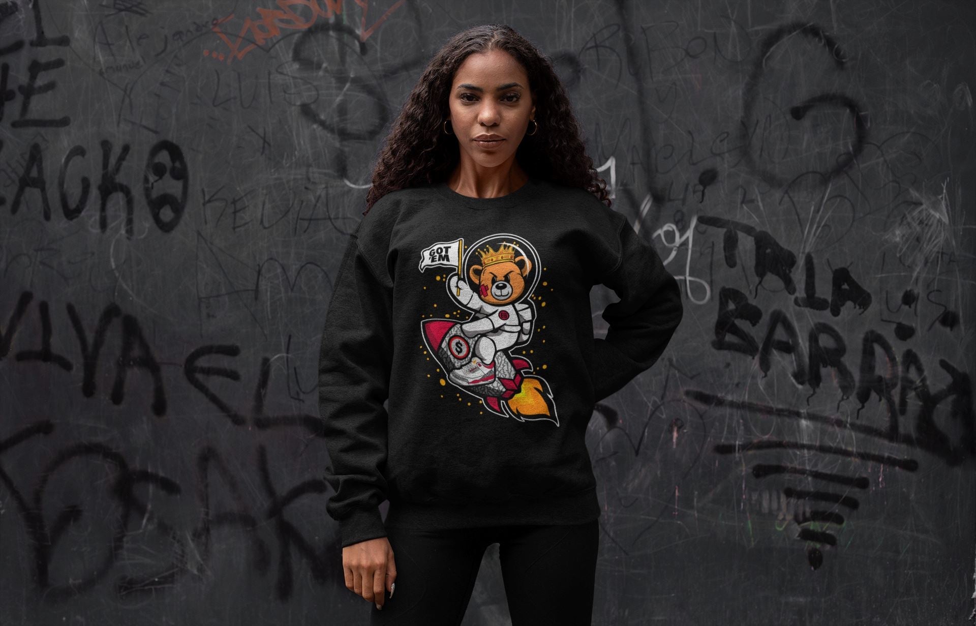 Astronaut Bear Unisex Tops - Air Jordan 3 Cardinal
