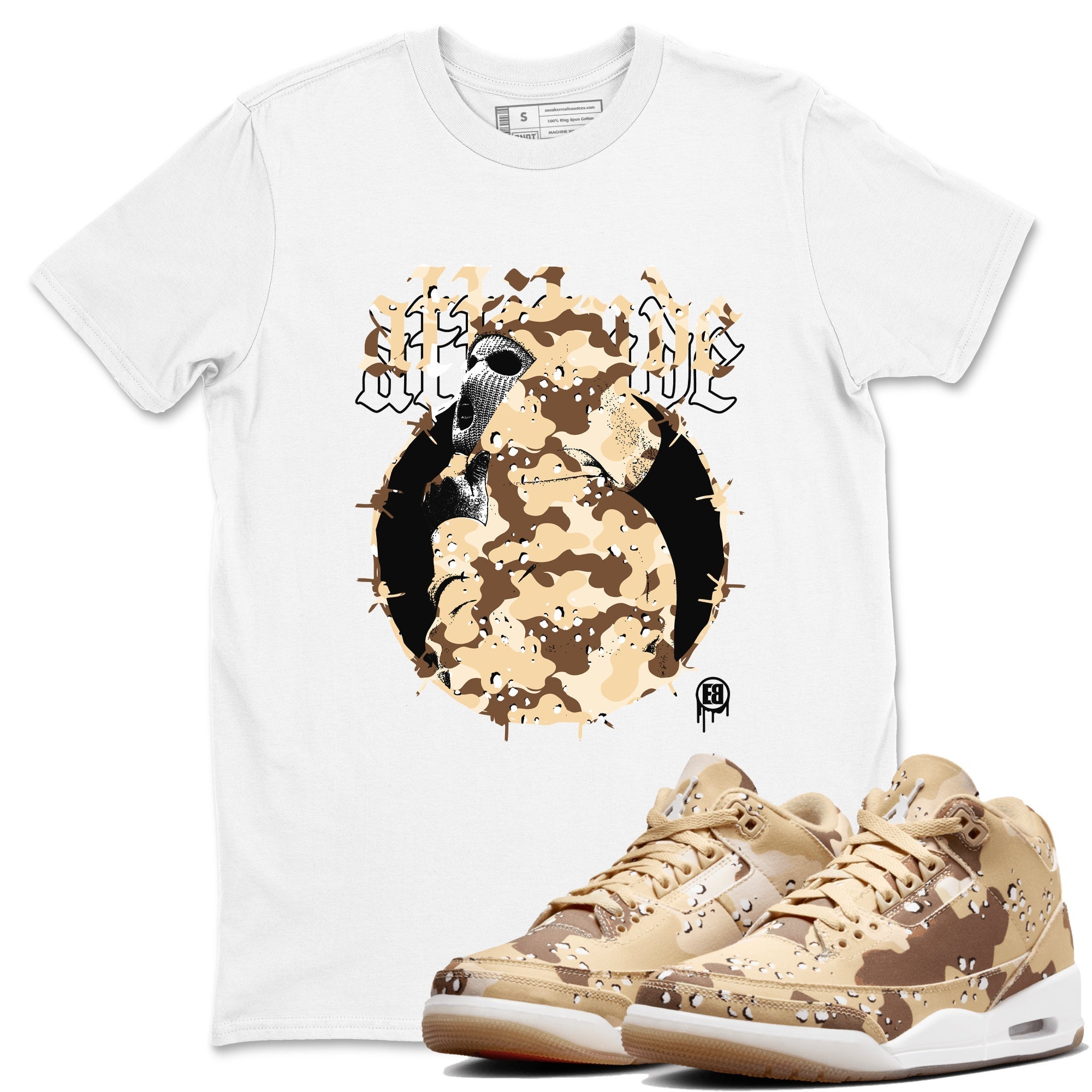 Attitude snkmatch Tees - Air Jordan 3 Desert Camo