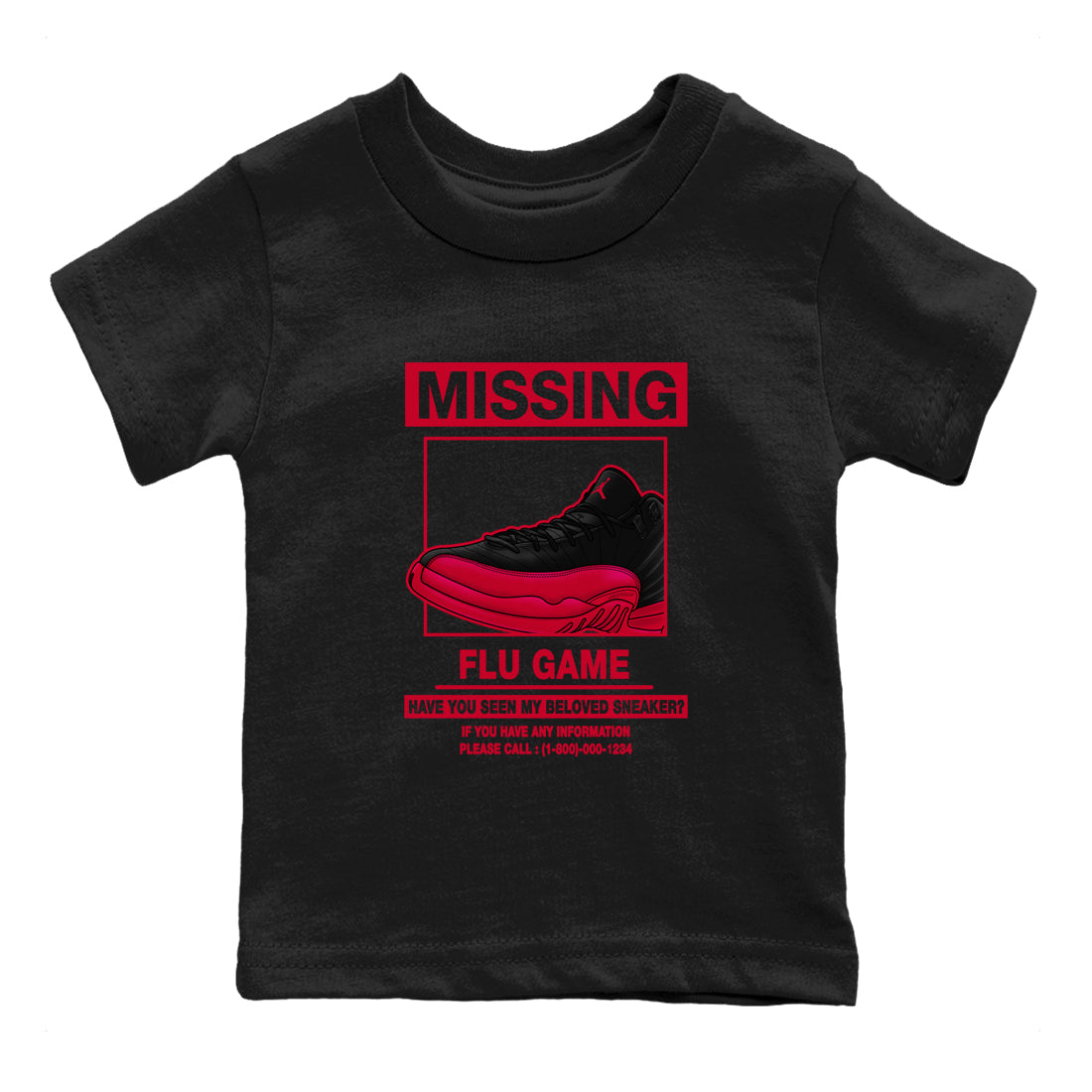 Missing snkmatch snkmatch Tees Kids - Air Jordan 12 Flu Game