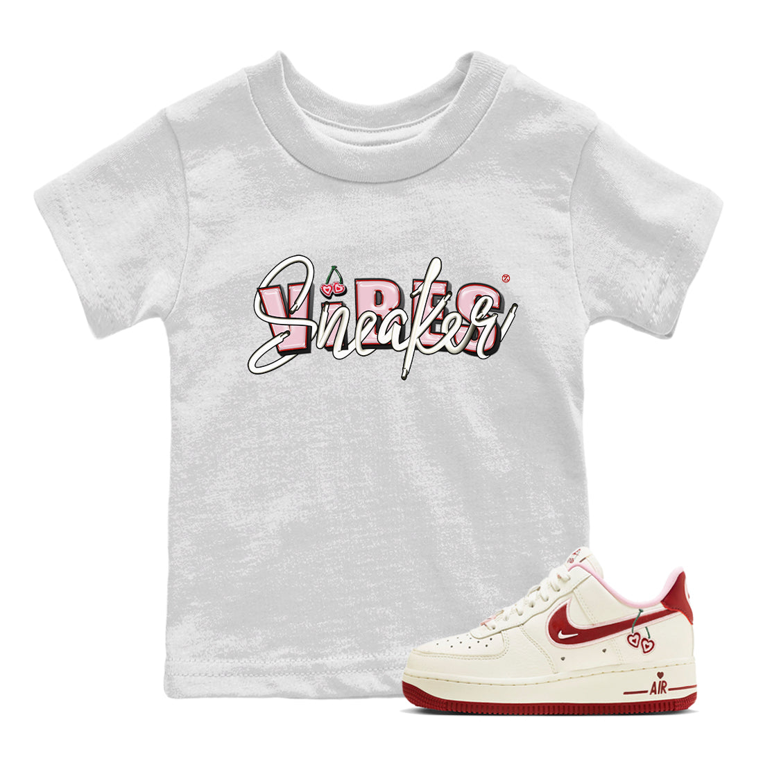 snkmatch Vibes Kids Tops - Air Force 1 Valentines Day