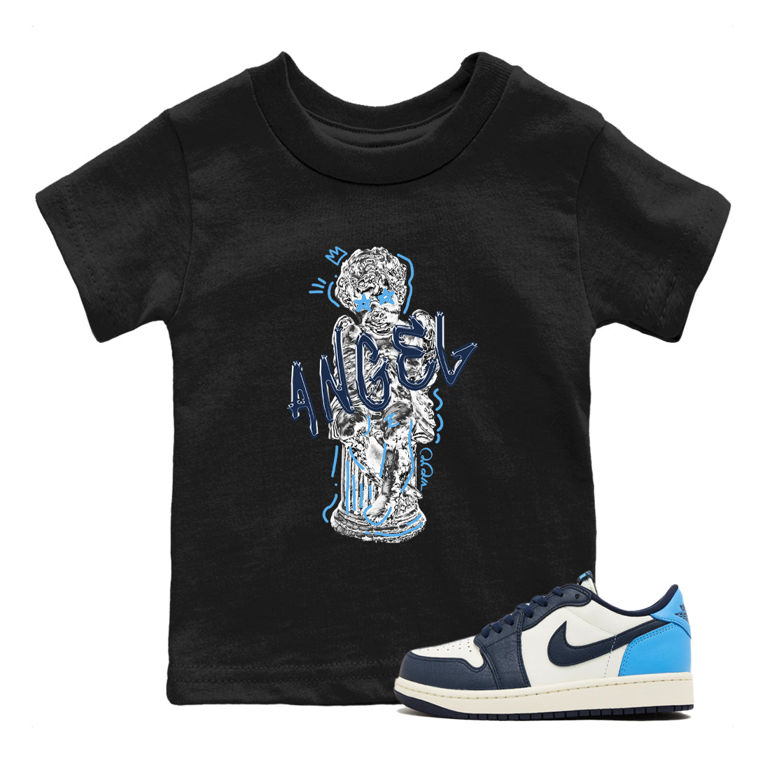 Baby Angel snkmatch Tees Kids - Air Jordan 1 Obsidian
