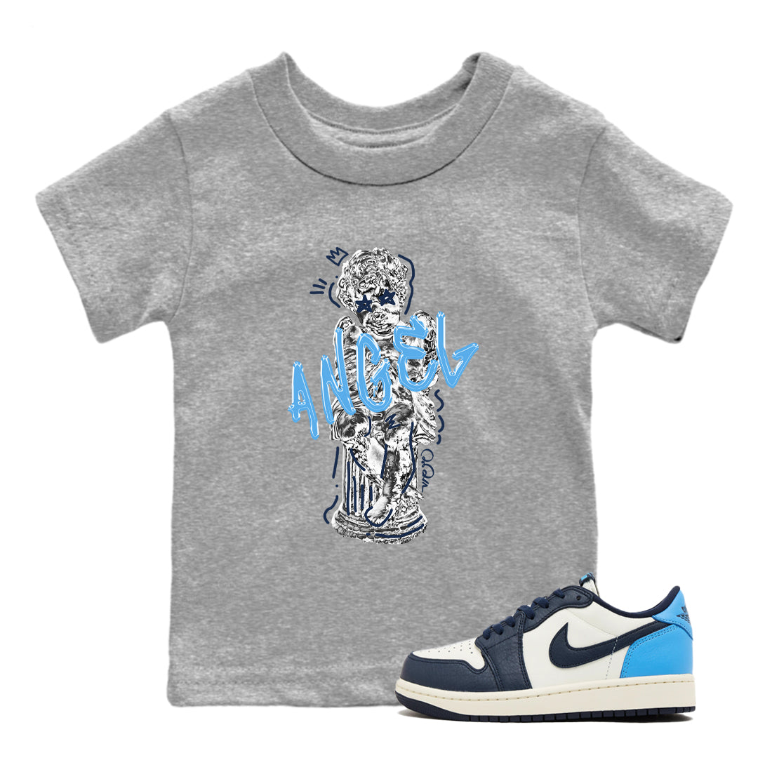 Baby Angel snkmatch Tees Kids - Air Jordan 1 Obsidian