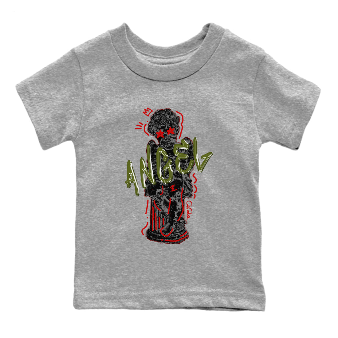 Baby Angel Kids Tops - Air Jordan 1 Travis Scott Olive