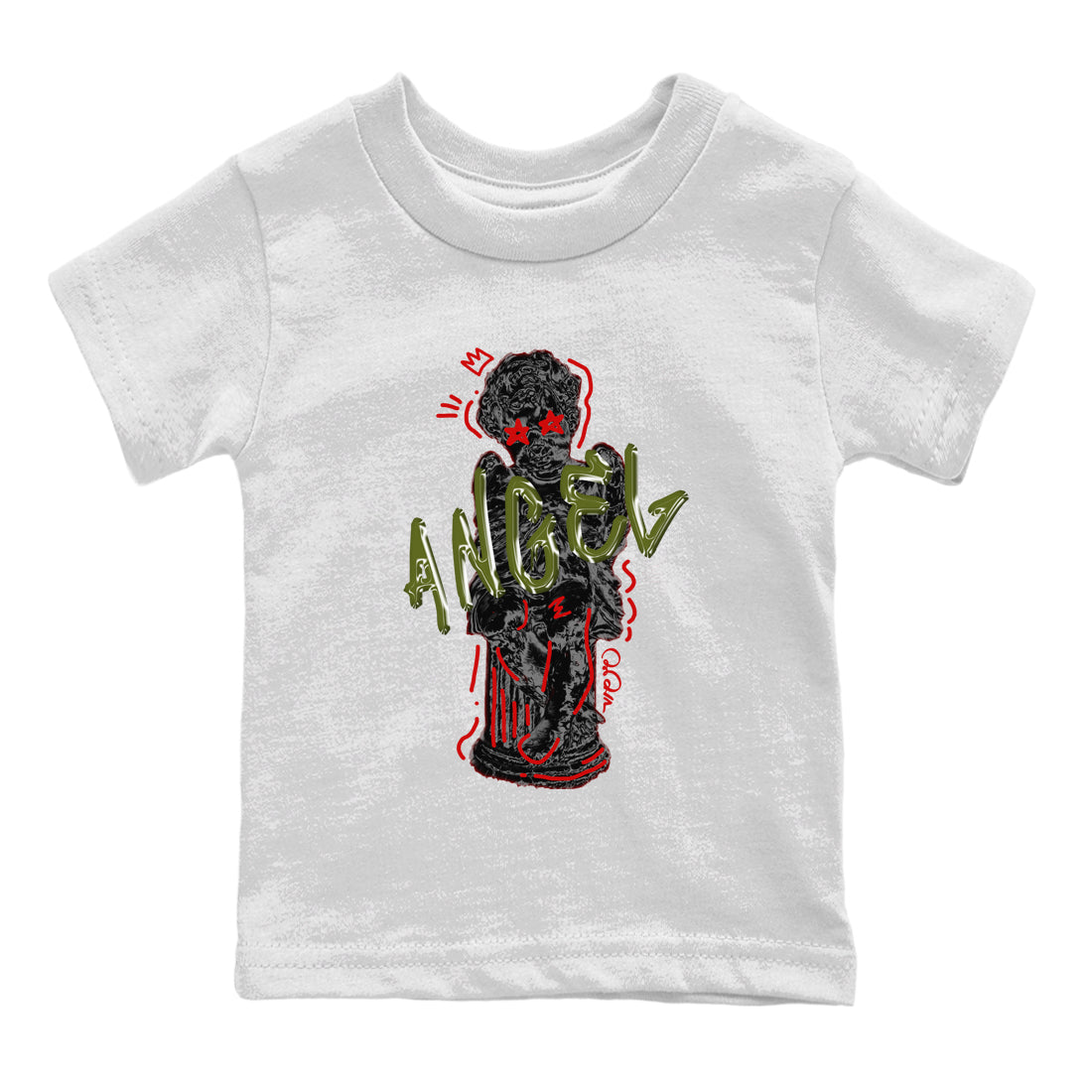 Baby Angel Kids Tops - Air Jordan 1 Travis Scott Olive