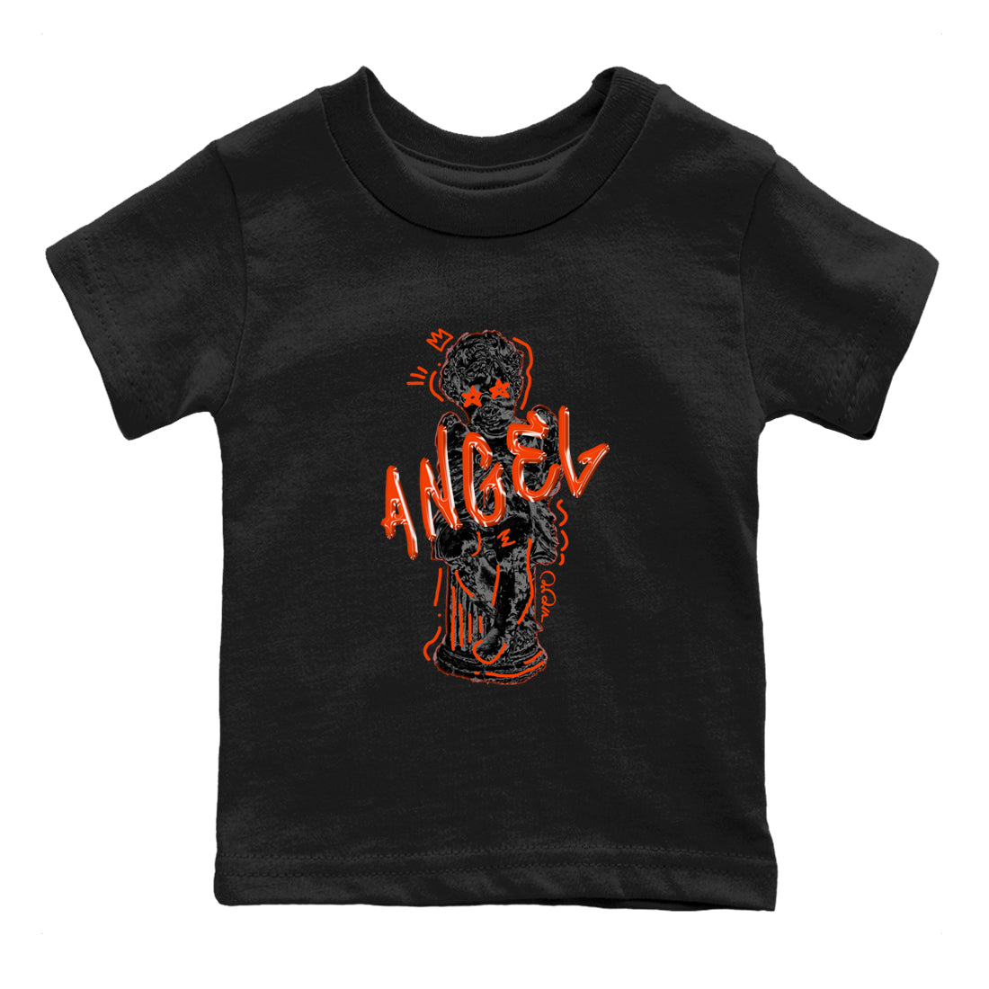 Baby Angel Kids Tops - Air Jordan 12 Brilliant Orange