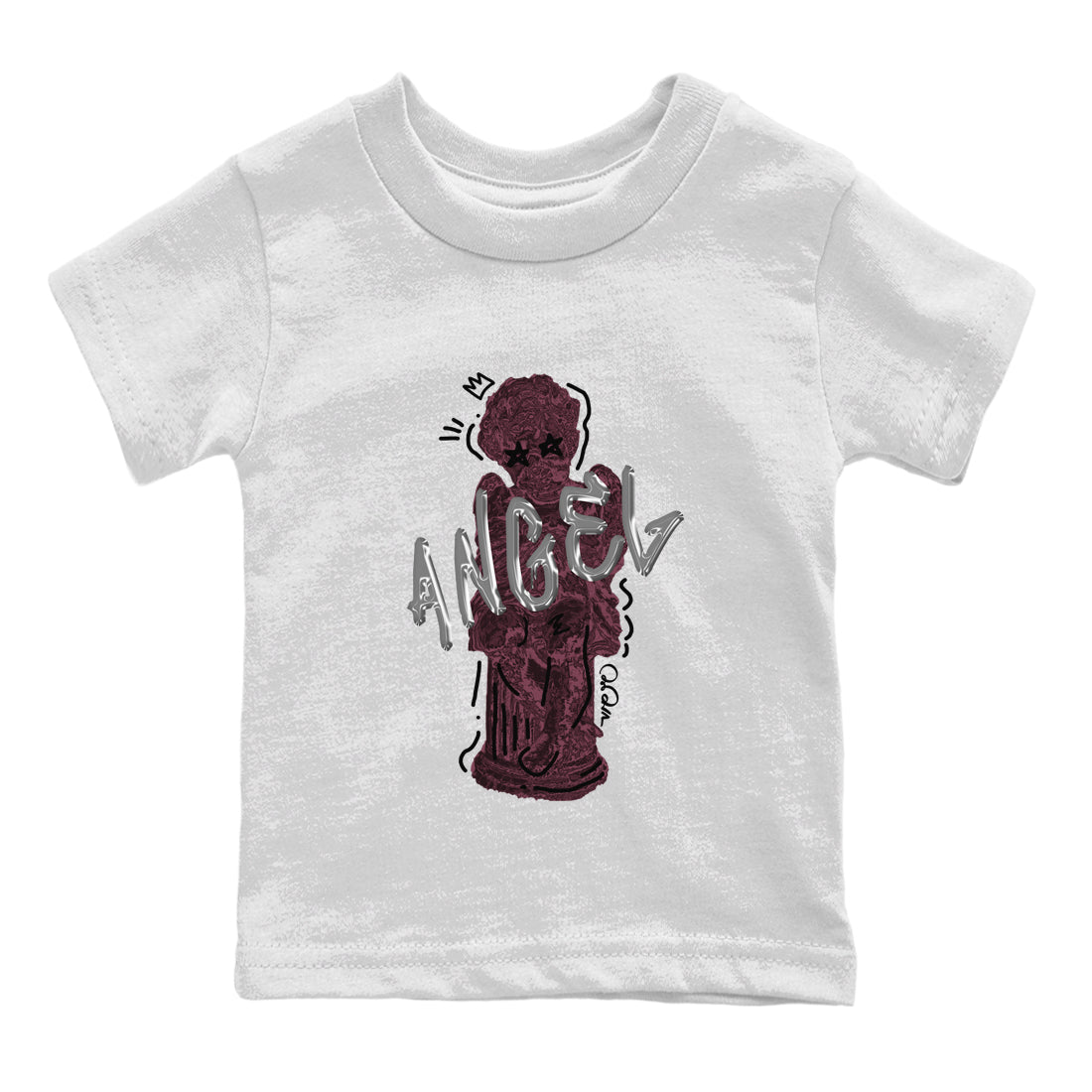 Baby Angel Kids Tops - Air Jordan 5 Burgundy