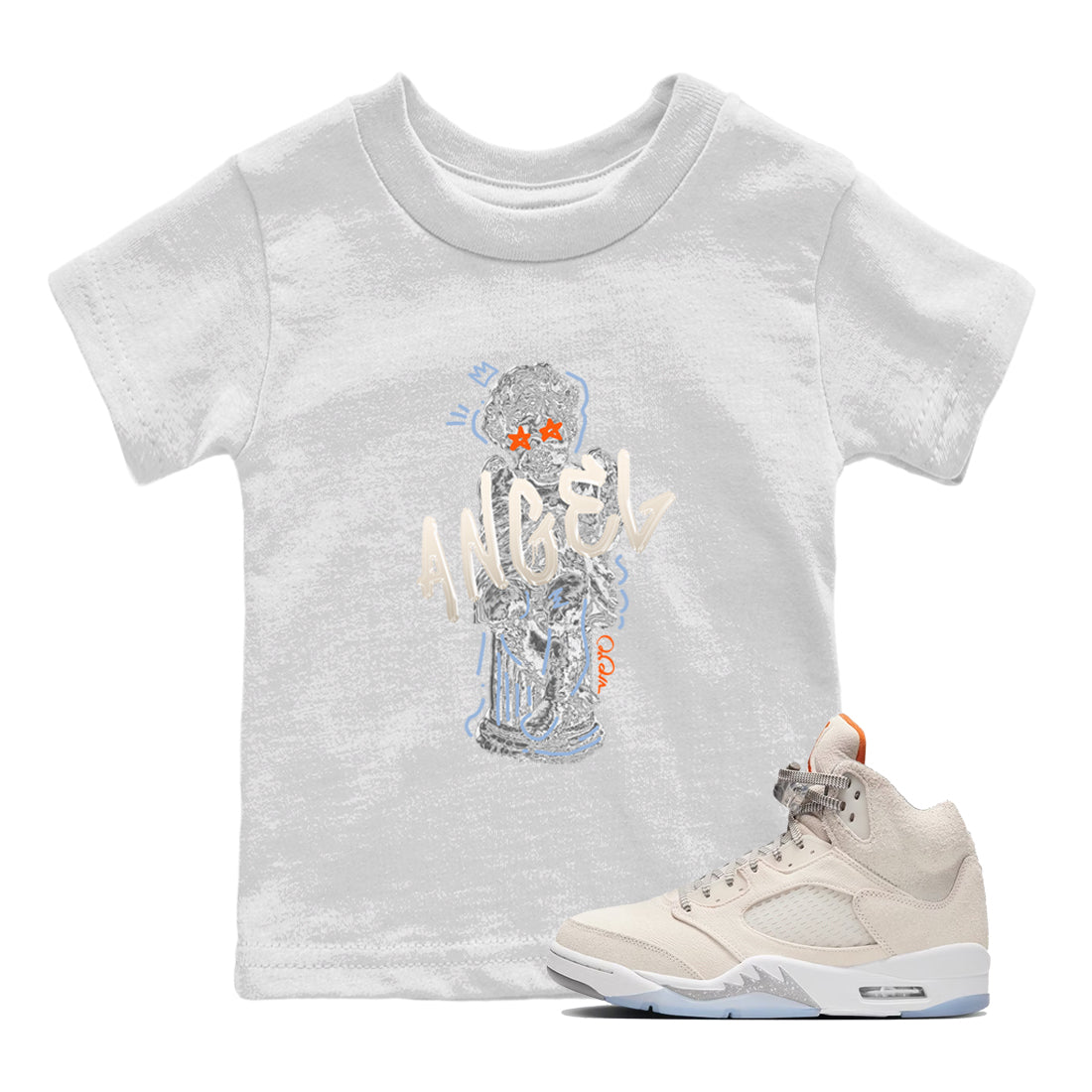 Baby Angel Kids Tops - Air Jordan 5 Craft