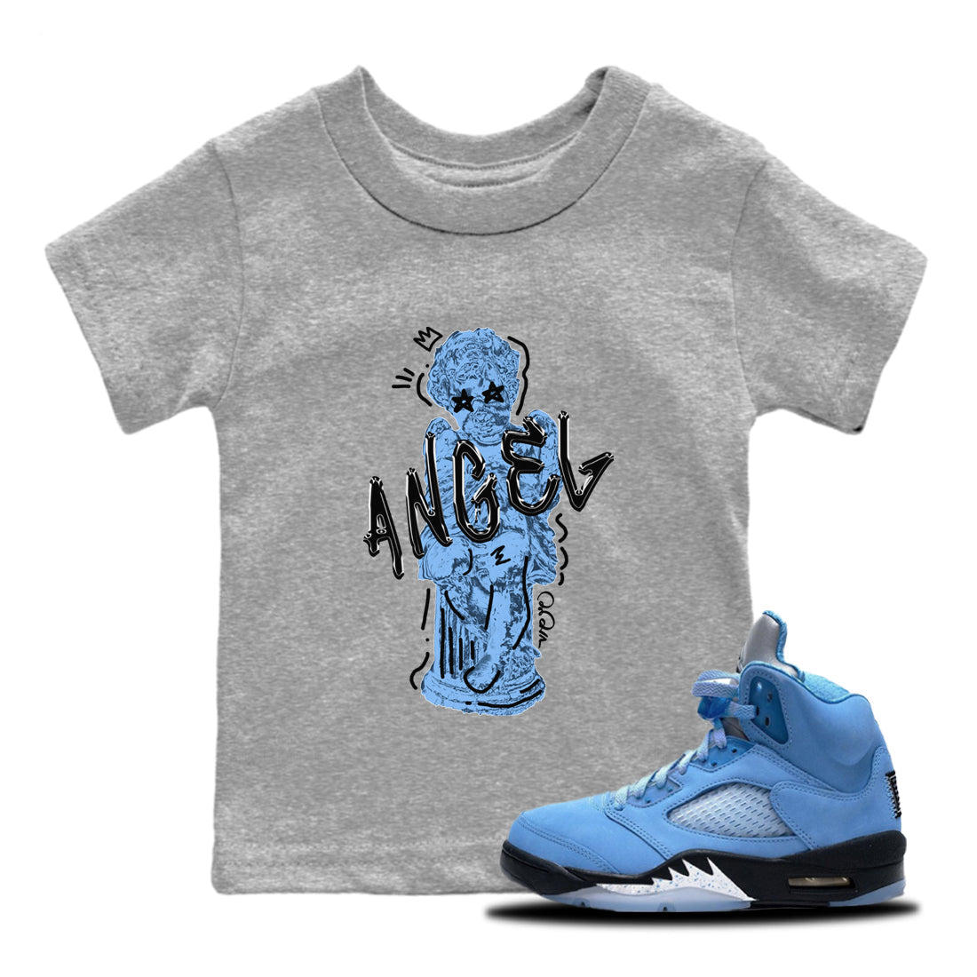 Baby Angel Kids Tops - Air Jordan 5 UNC